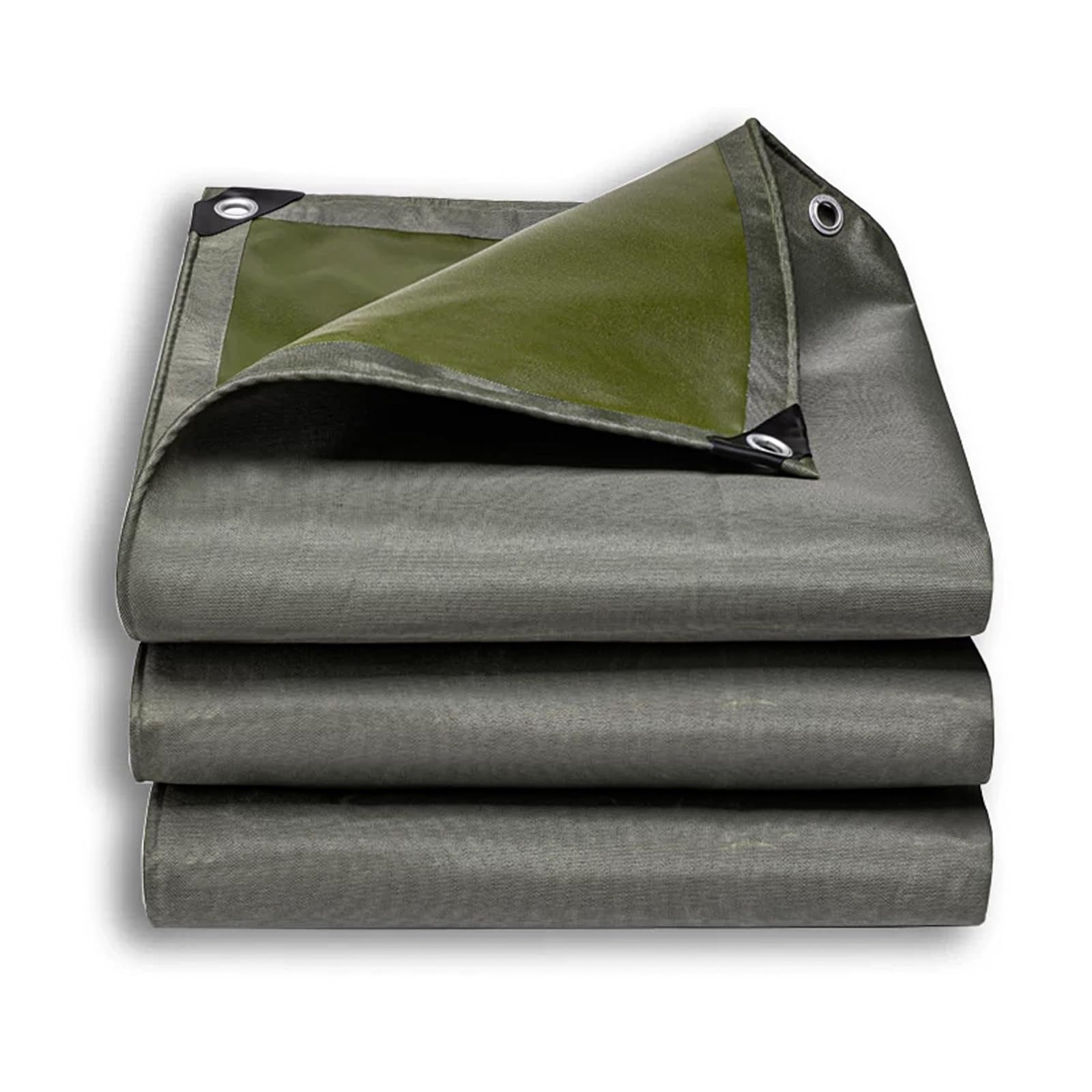 Heavy-duty Waterproof Tarpaulin,Outdoor Canvas Rain Cover,Reinforced Edges,Tear-resistant,Ideal For Covering Garden Plants,camping Gear,patios,porches,courtyards(3x6m/9.8x19.7ft)