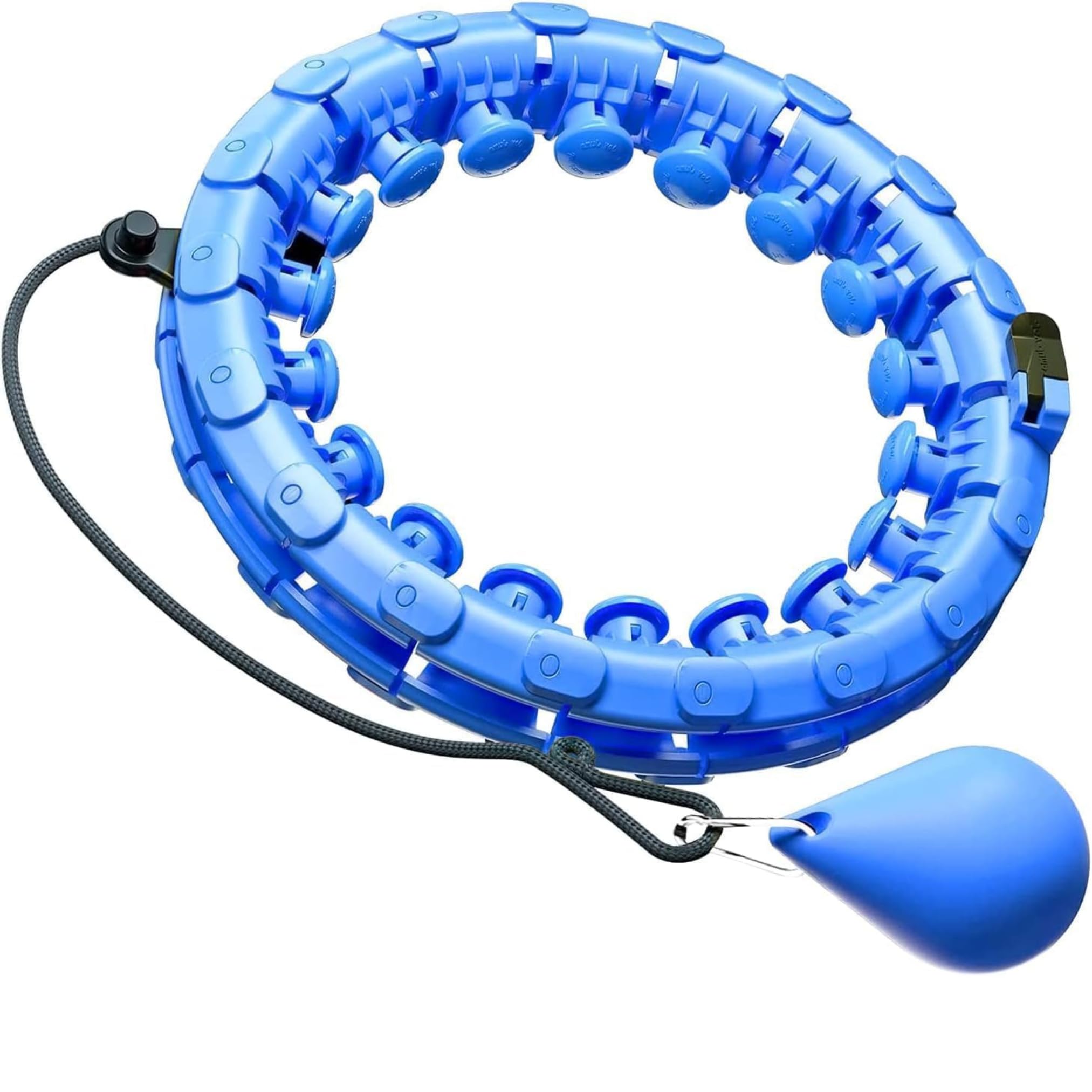 Viraaji Hula Hoop - Weighted Circle Ring Hoop with Detachable 24 Fitness Ring & 360 Degree Auto Spinning Ball for Men & Women Adults Weight Loss, Exercise Equipment - (Multicolor)-image-39