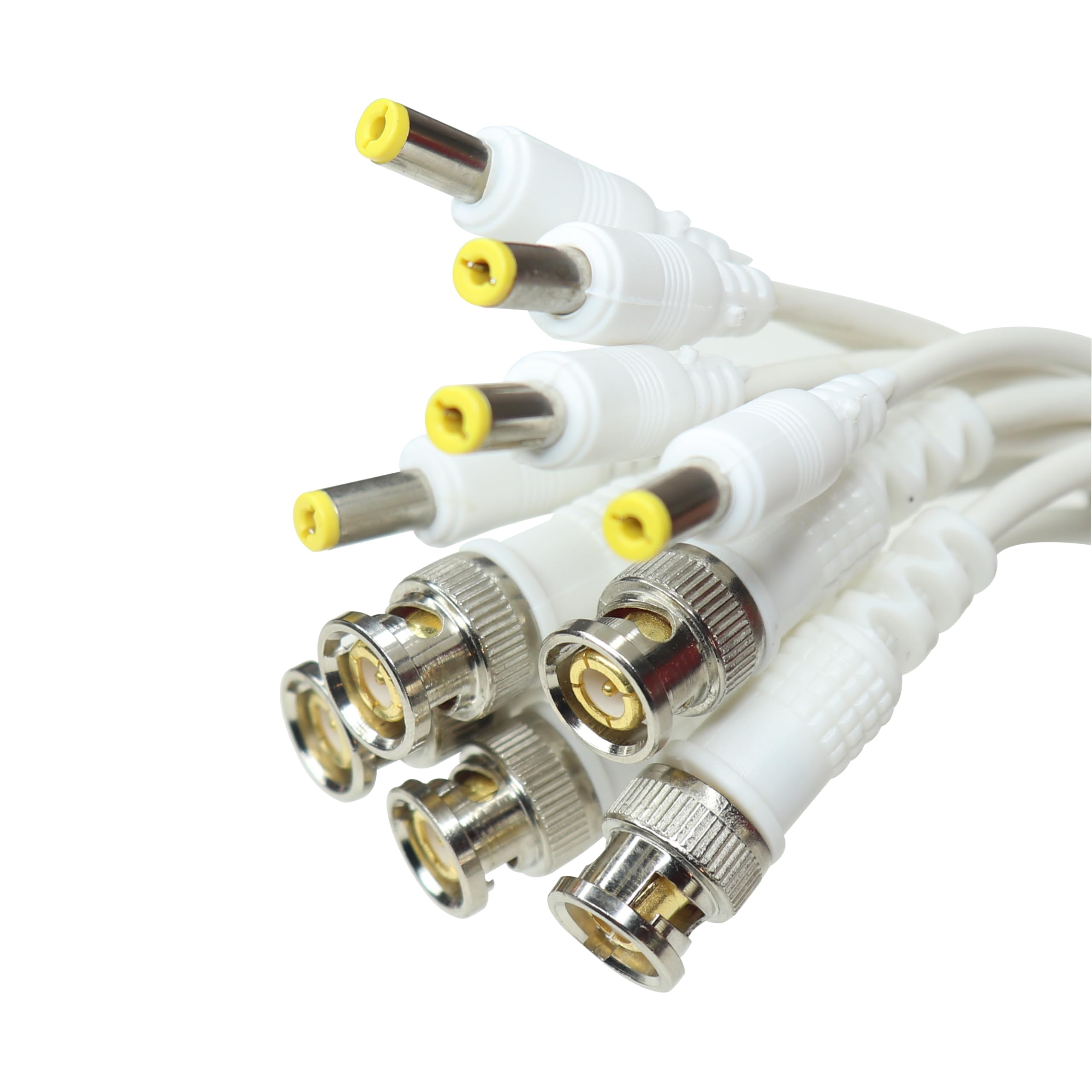 Electronic Spices Combo of BNC Connector with Copper Wire Moulded and DC Power Pigtail Male Cables with 2.1mm Connectors Barrel Jack for Surveillance CCTV Camera (White)(Pack of 10pcs)-(5pcs Each) (B0CSDM19BQ) Amazon Price History, Amazon Price Tracker
