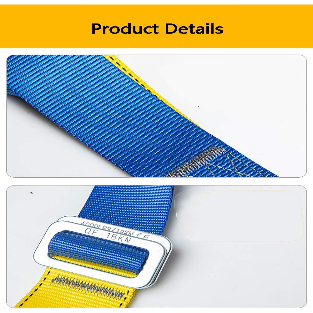 Harnais de sécurité antichute, kit de sécurité pour Harnais de Toit, kit de Harnais Industriel Complet à Cinq Points, Ceinture réglable avec Longe à Crochet Absorbant Les Chocs Needed