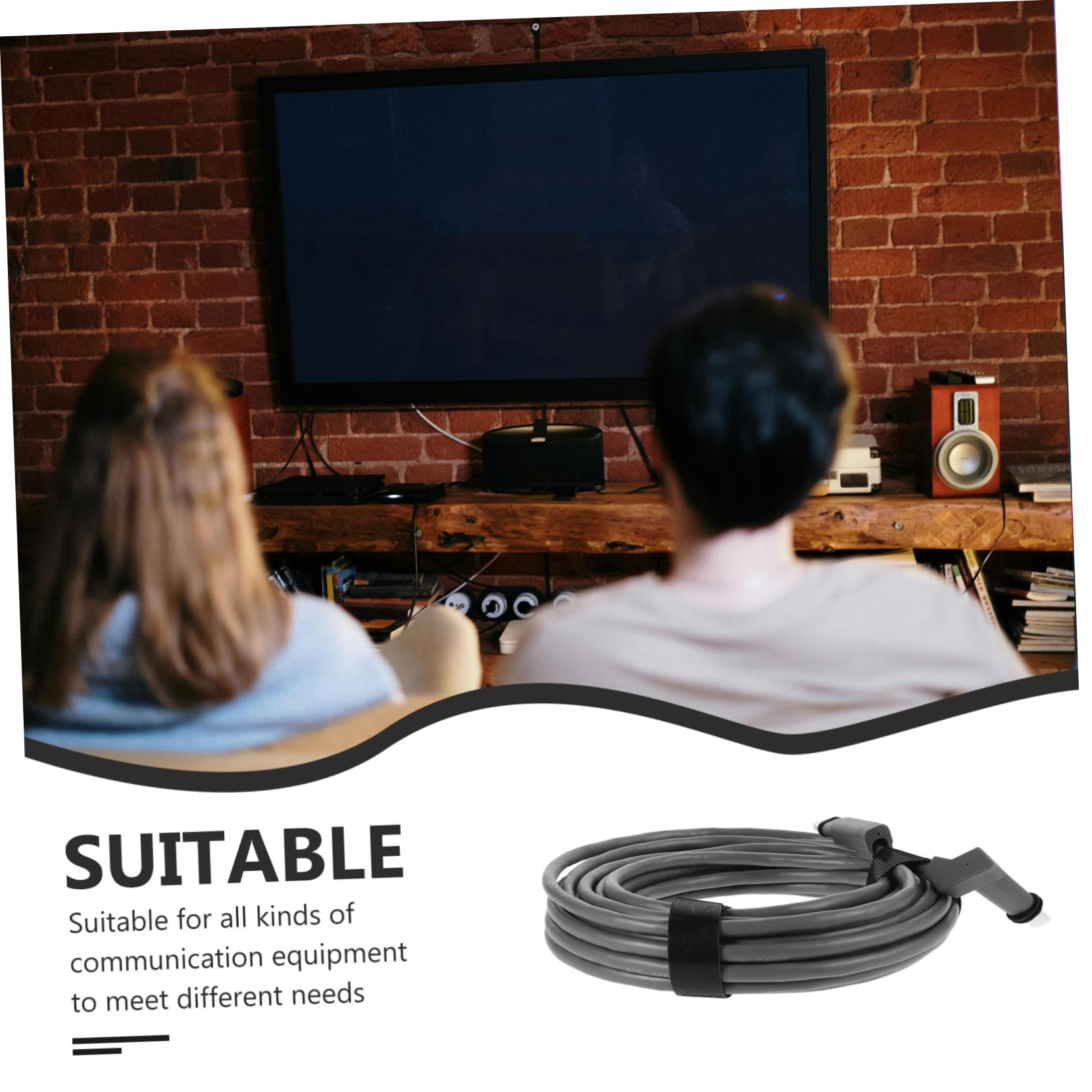 Rallonge Câble Réseau Cat 6 Raccordement Stable pour Équipements de Communication à L'usage Domicile et Scolaire