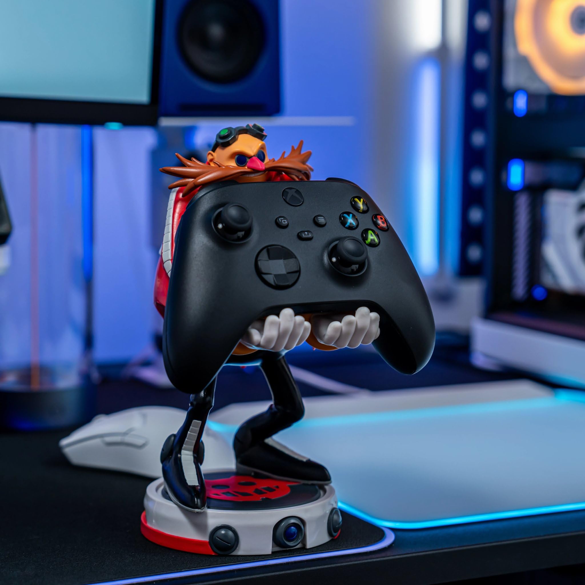 Cable Guys Modern Dr Eggman Support Manette et Porte Telephone - Gaming Accessoire et Figurine pour Bureau et Gamer Setup, Compatible avec Xbox, PlayStation et la Plupart des Manettes