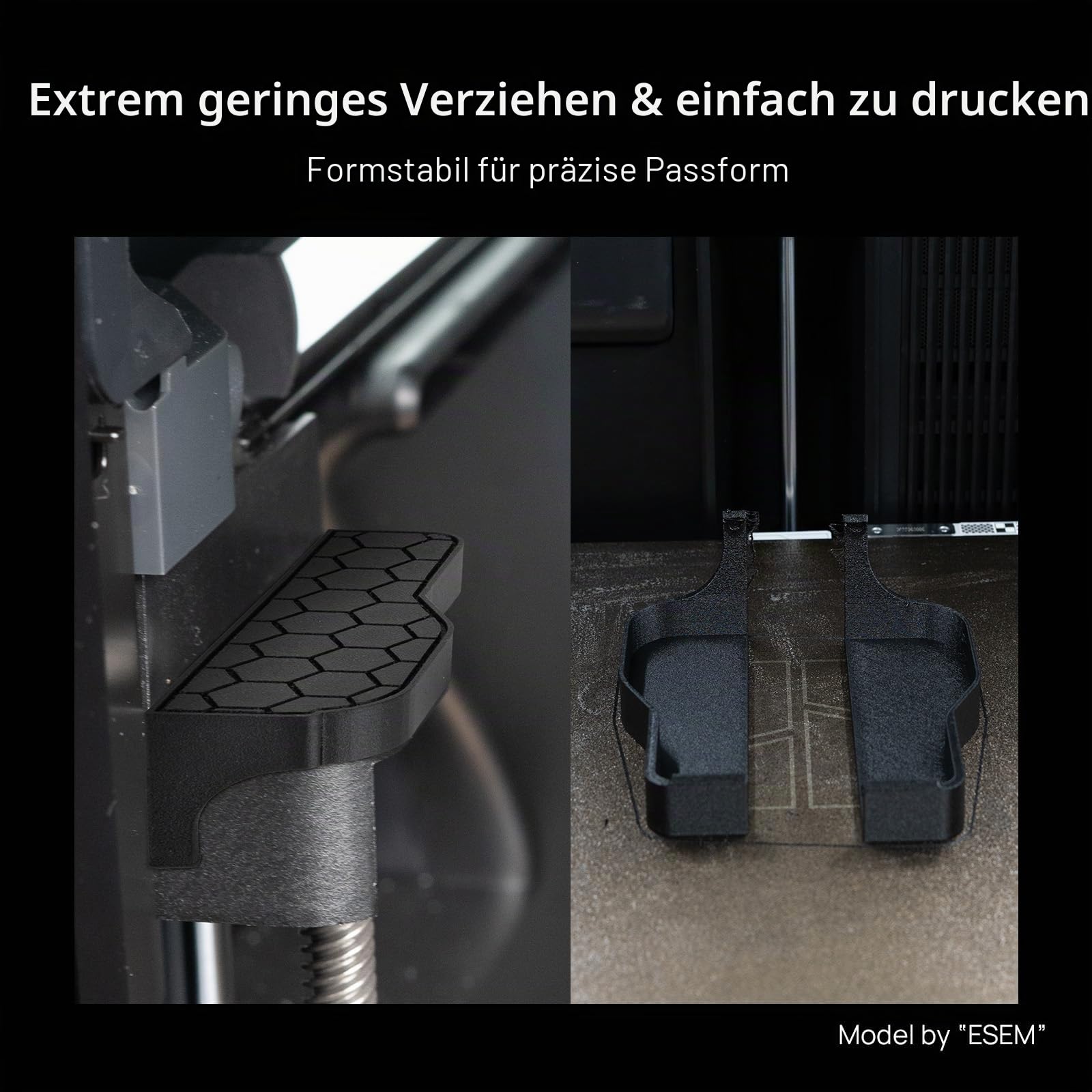 Siraya Tech Fibreheart TPU-GF 3D-Drucker-Filament, glasfaserverstärktes TPU, extrem geringe Verzugstendenz und leicht zu drucken, hohe Schlagfestigkeit, vibrationsdämpfend (Schwarz, 1 kg)