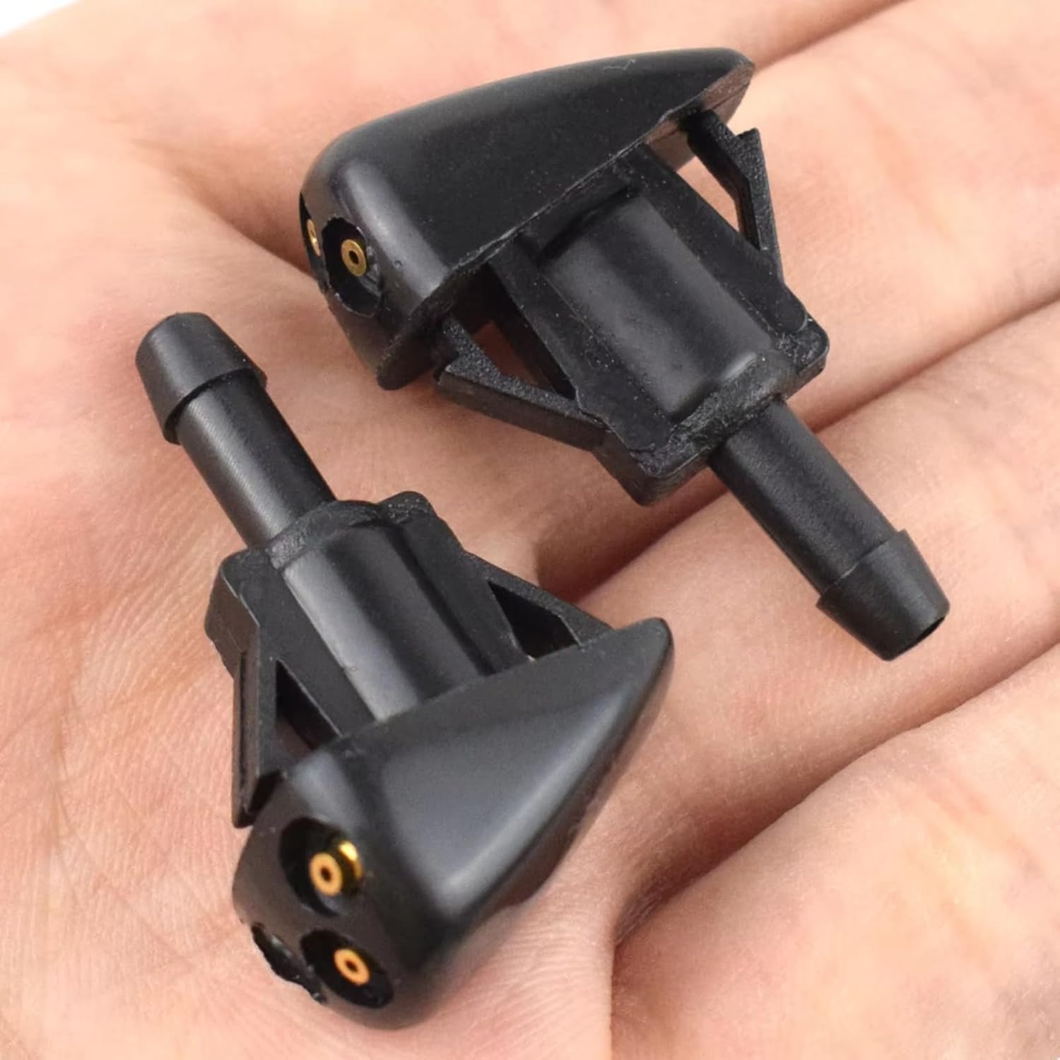 Washer Nozzle Spray Replacement for For Accent 2003-2005 For Sonata 2002-2005 OEM 98630YY000 2Pcs Car Front Windshield Wiper Nozzle Washer Spray