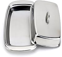 Vista 5 de Cuisinox Mantequillera de acero inoxidable con tapa, 4 "x 7.5