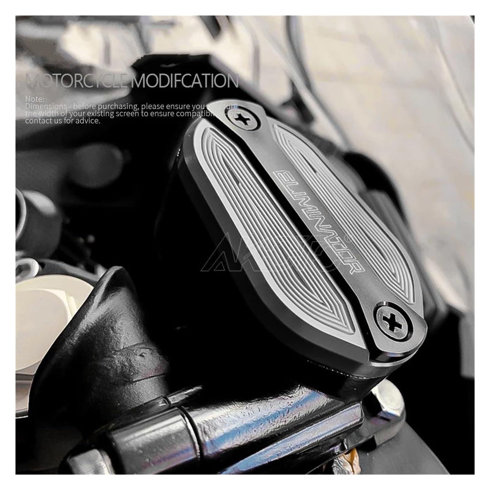 Accessori Coperchio Serbatoio Fluido Anteriore Moto Tappo Serbatoio Carburante Freno Per KAWASAKI Eliminator 400 450 500 2023-2024 Parti(Green)