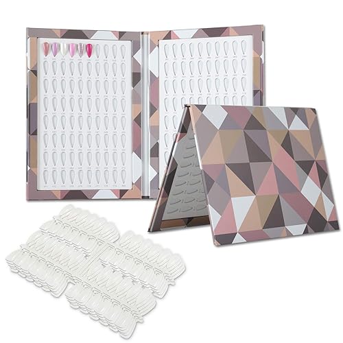 Miniatura 9 de NMKL38 Tabla de libros de exhibición de 160 colores de uñas con 240 puntas de uñas, esmalte de gel UV, herramientas de salón (A02)