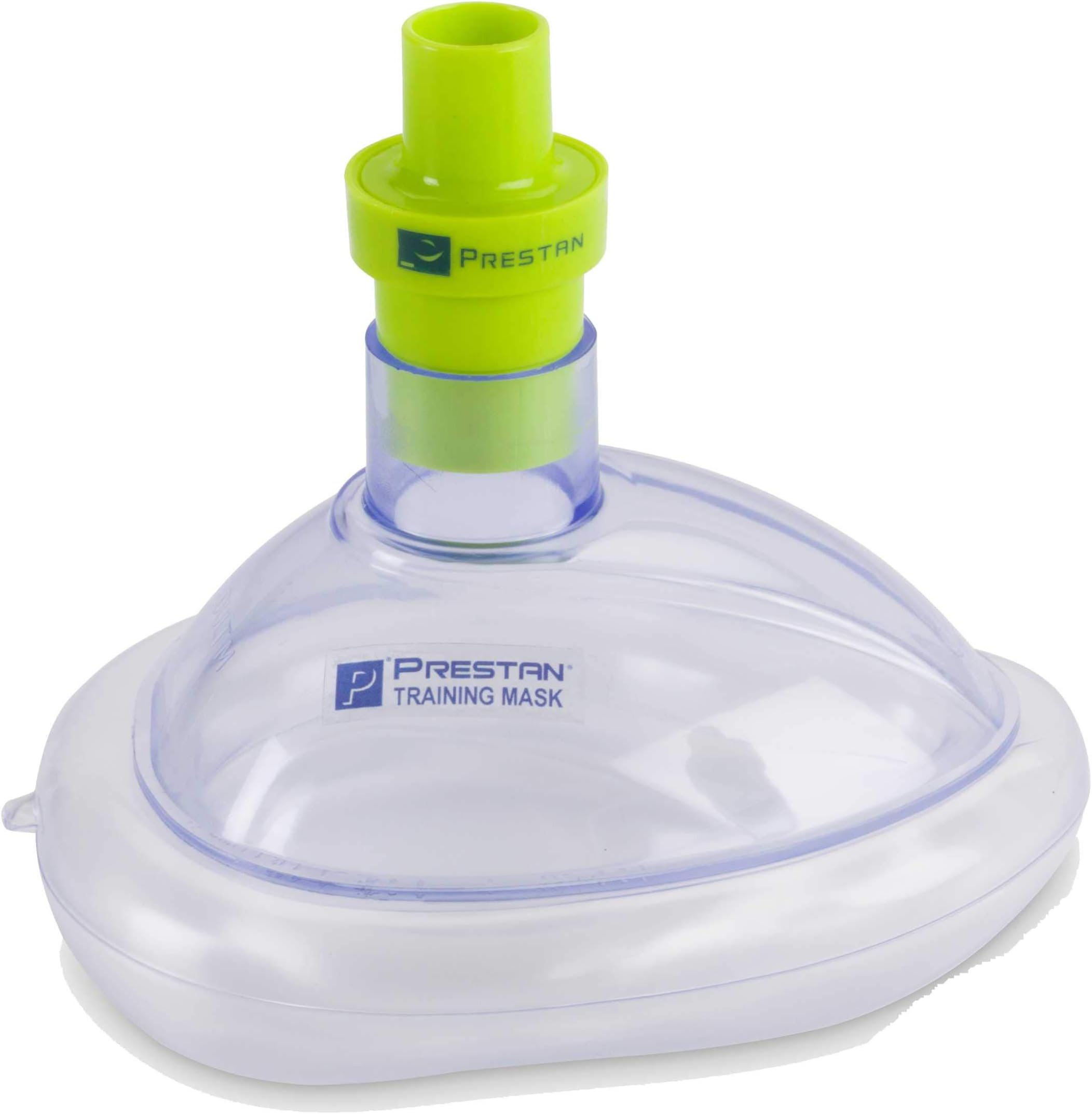 Prestan Pack of 10 ADULT Training CPR Pocket Resuscitator Masks with Valves