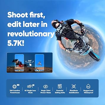 Insta360 CINSAAQT X3 360 deg Camera All-Purpose Accessory Kit