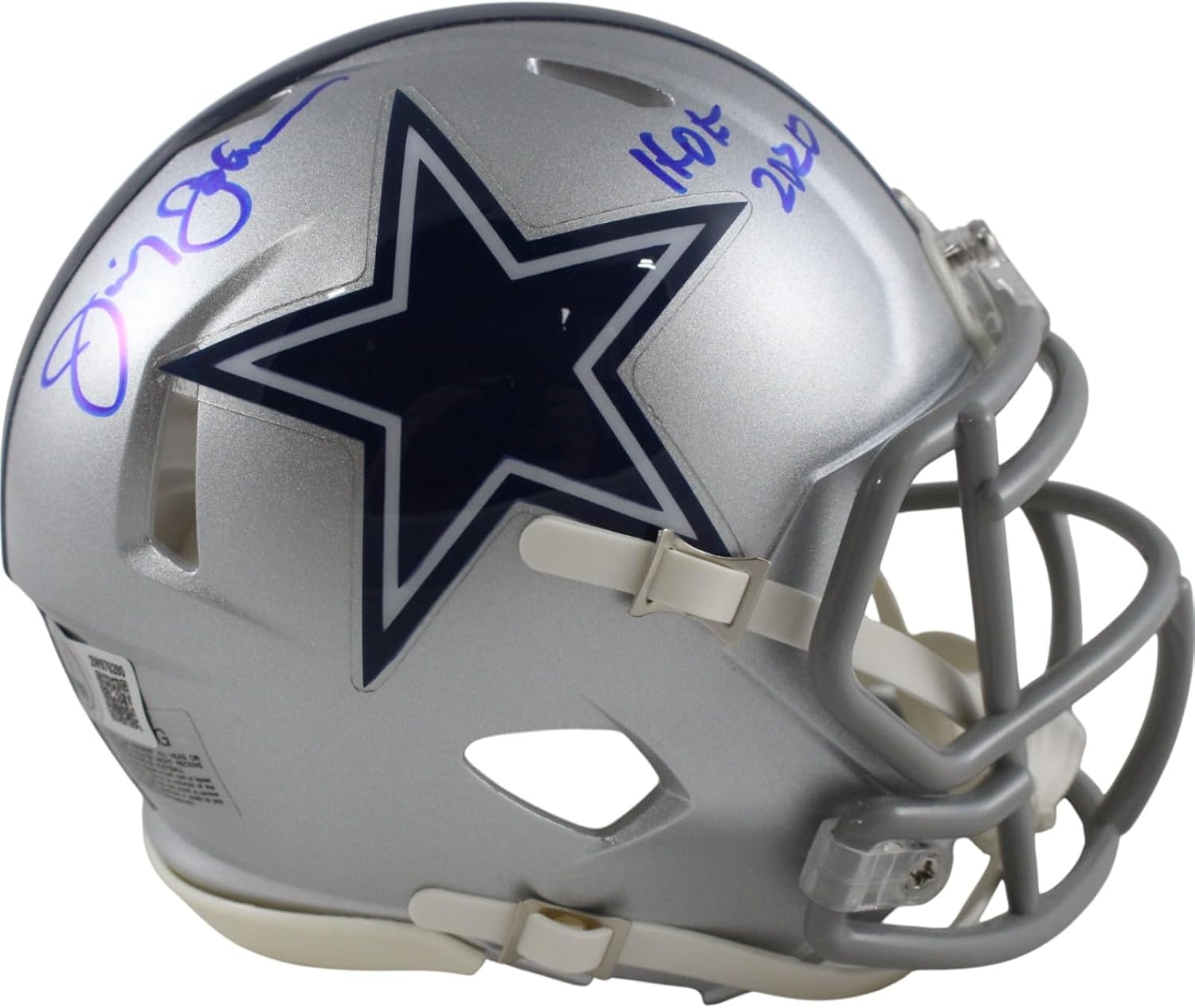 Jimmy Johnson Autographed/Signed Dallas Mini Helmet HOF Beckett Witness