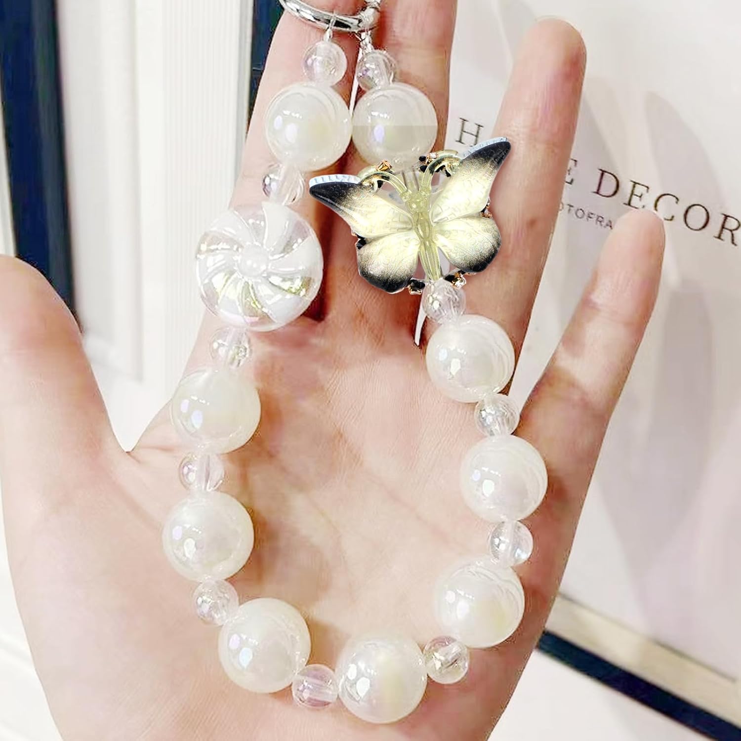 Gradient Butterfly Beads for Pens 5pcs Fancy Focal Beads for Beadable Pens Beadable Keychains Making - Image 5