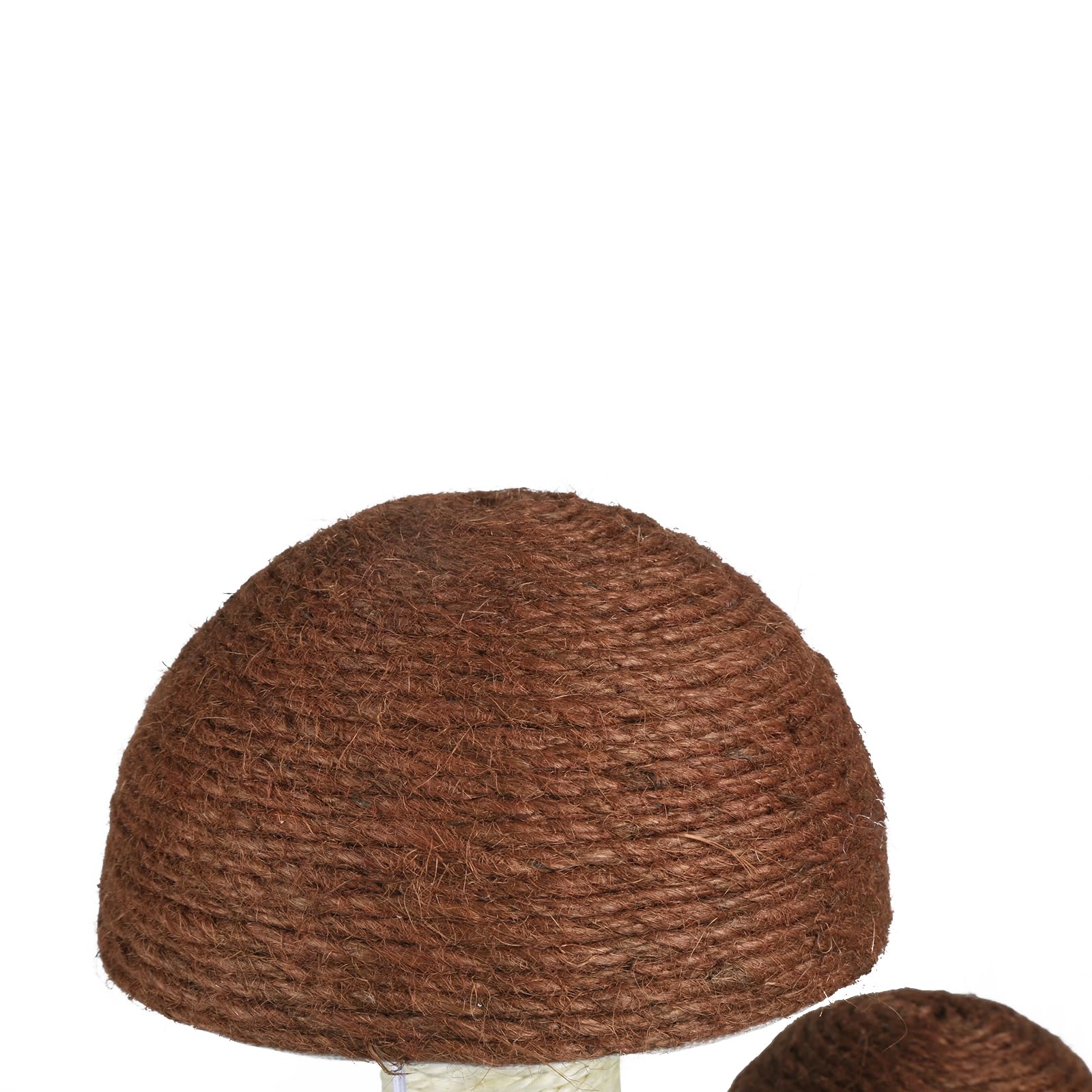 Arbre a Chat Fleur avec Gros Griffoir, Griffoir Chat Poteau Sisal à Griffer en Forme de Champignon pour Chaton Marron 47cm-30 * 30 * 47cm