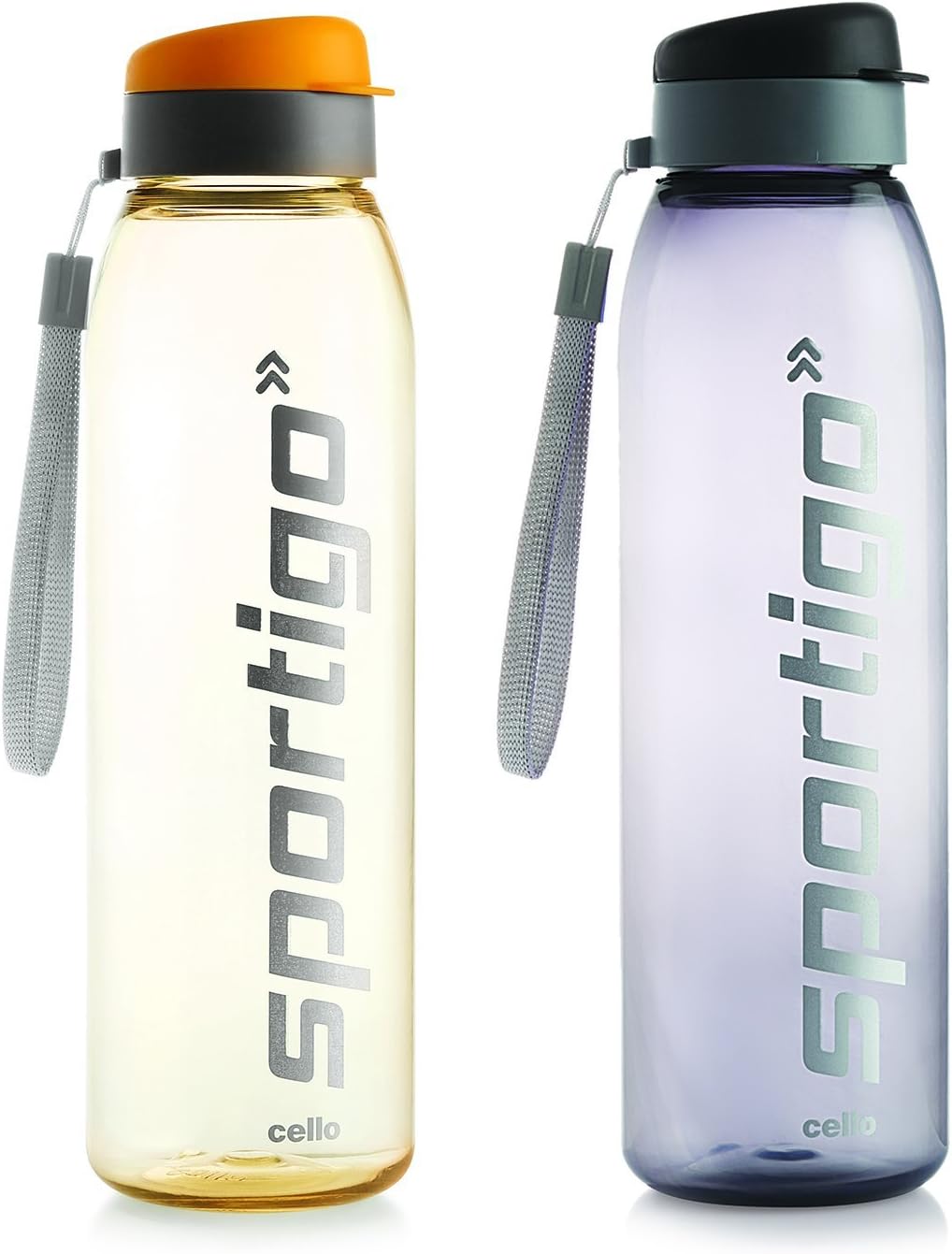 Cello Sportigo Plastic Bottle Set, 1 Liter, Set Of 2, Assorted