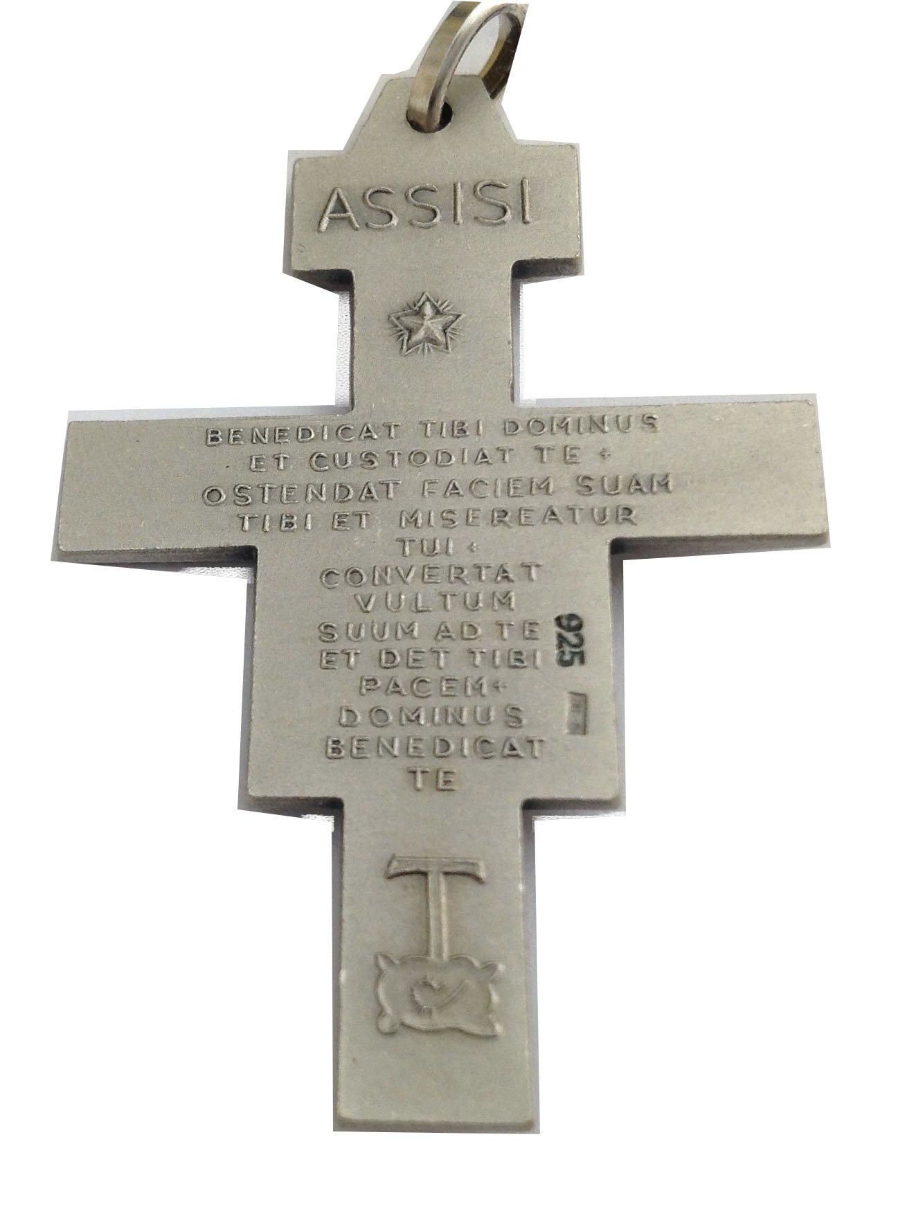 I G J Sankt Damiano Kreuz aus massivem 925er Silber