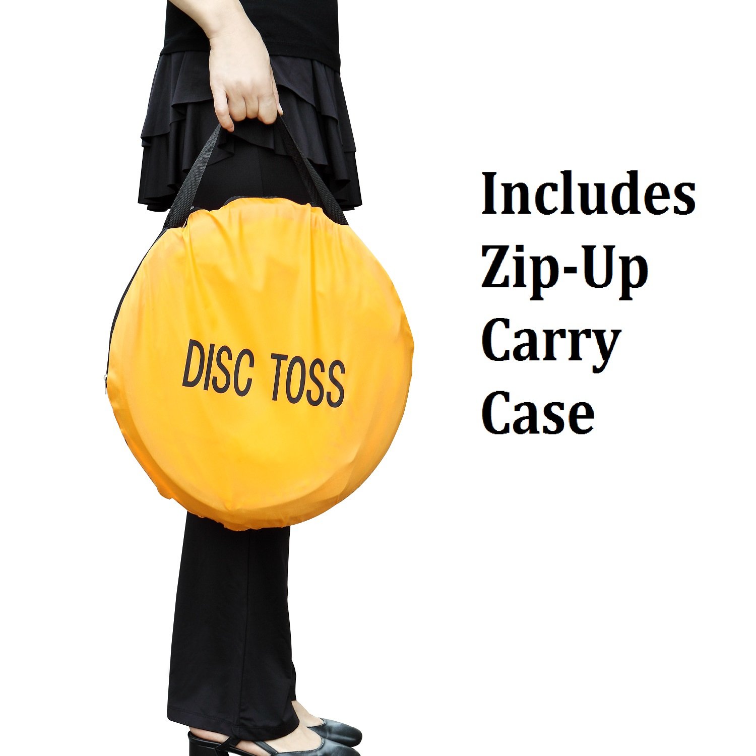 Win SPORTS Folding Disc Toss Game Set - Flying Disc Toss Dunk Game Set - Includes 2 Disc Targets with Bean Bag & 2 Flying Discs & Carrying Case - Great for BackyardBBQsTailgating product thumbnail 3