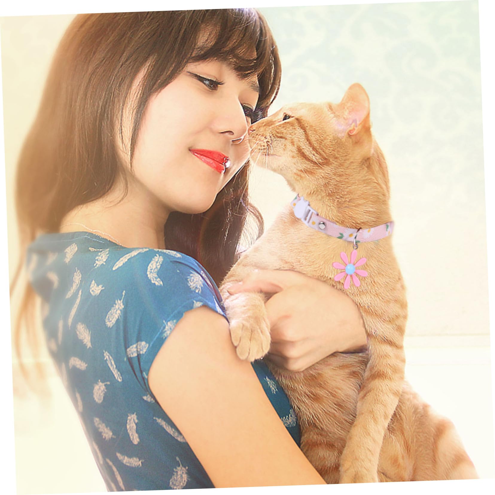 Happyyami 12stücke Teiliges Verstellbares Katzenhalsband Gänseblümchen-anhänger Für Kätzchen Farben Und Sicher Und Komfortabel Leicht Anzulegen Und Anzupassen