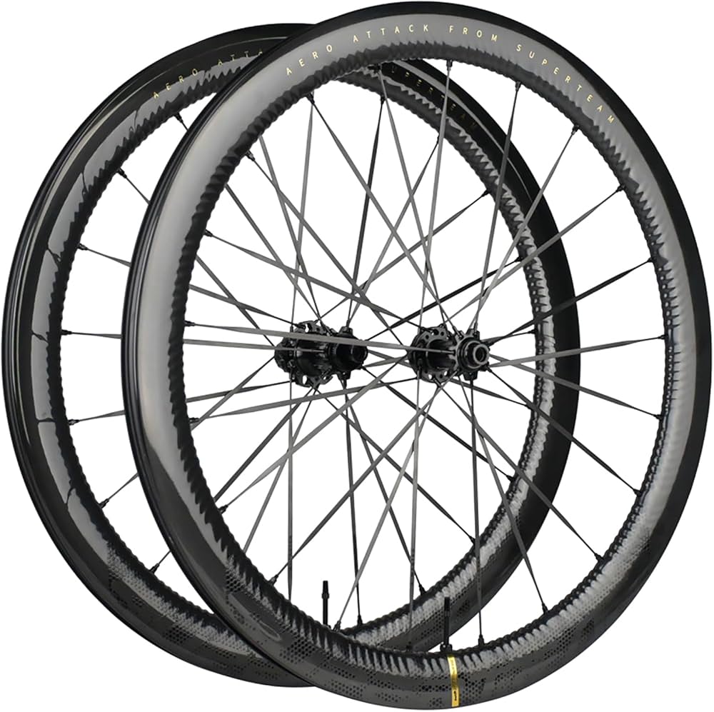 スーパーチーム　カーボンホイール　700c Amazon | Superteam 700c カーボン自転車ホイールフロント 60mm リア