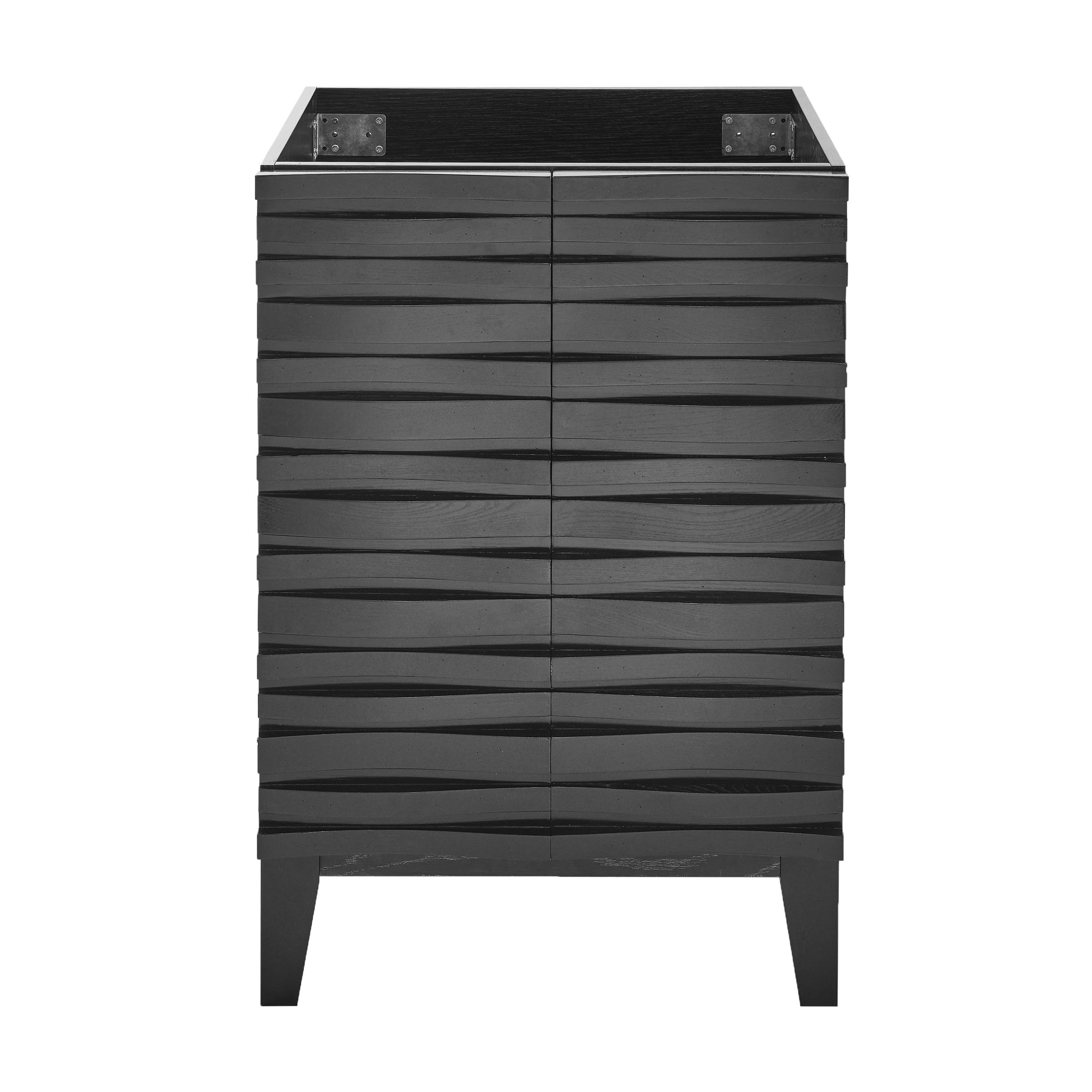 Swiss Madison Cascade 24" Bathroom Vanity in Black Cabinet Only