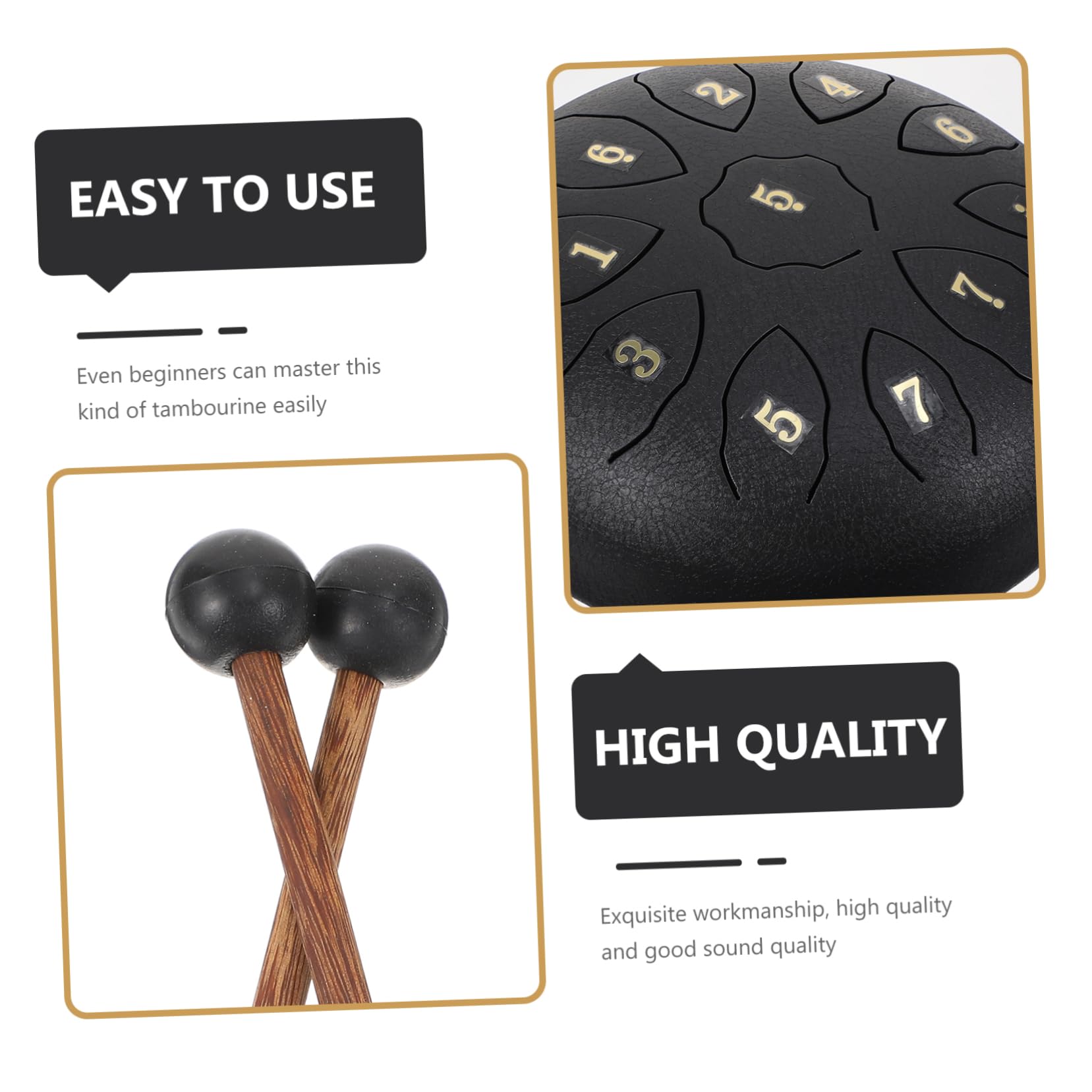 ifundom Accesorios de Instrumentos Sencillos 1 Juego de de Mano para Relajación Y