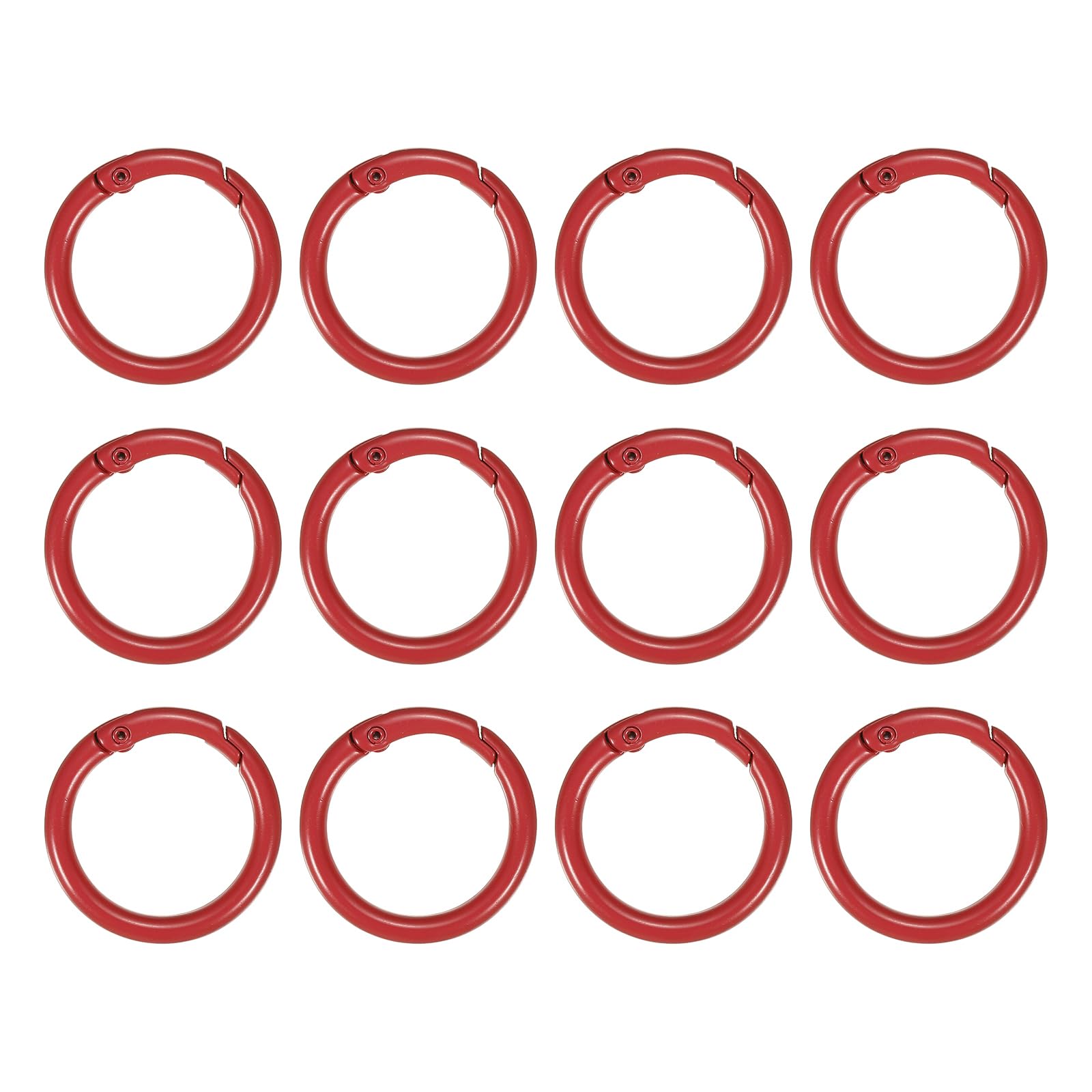 10 Metall-Feder-O-Ringe 38 Mm (Hellgold) – Schnappclips Für Schlüsselanhänger, Taschen & DIY