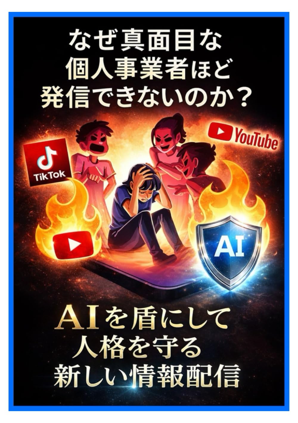 YouTubeで発信したい！でもＳＮＳ発信が怖い方へ「なぜ真面目な個人事業者ほど発信できないのか？ 」（顔出し声出しなし・AI活用）: AIを盾にして人格を守る新しい情報配信