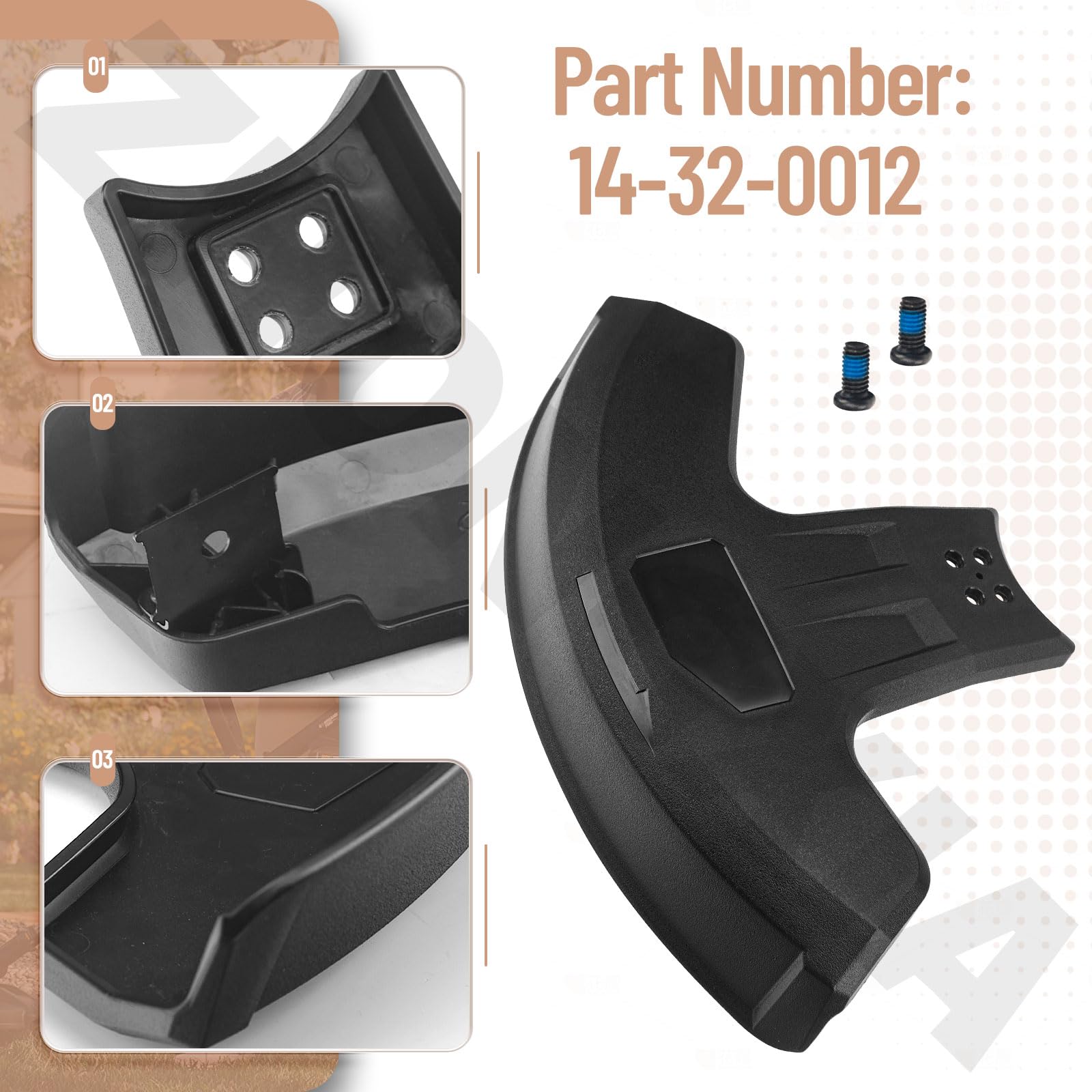 14-32-0012 - Conjunto de protección de cuerdas compatible con Milwaukee 2825-20 49-16-2717