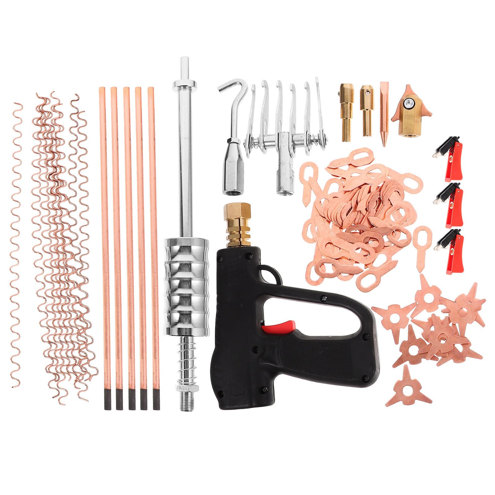 Réparation bosses voiture avec kit débosselage carrosserie et outil soudure