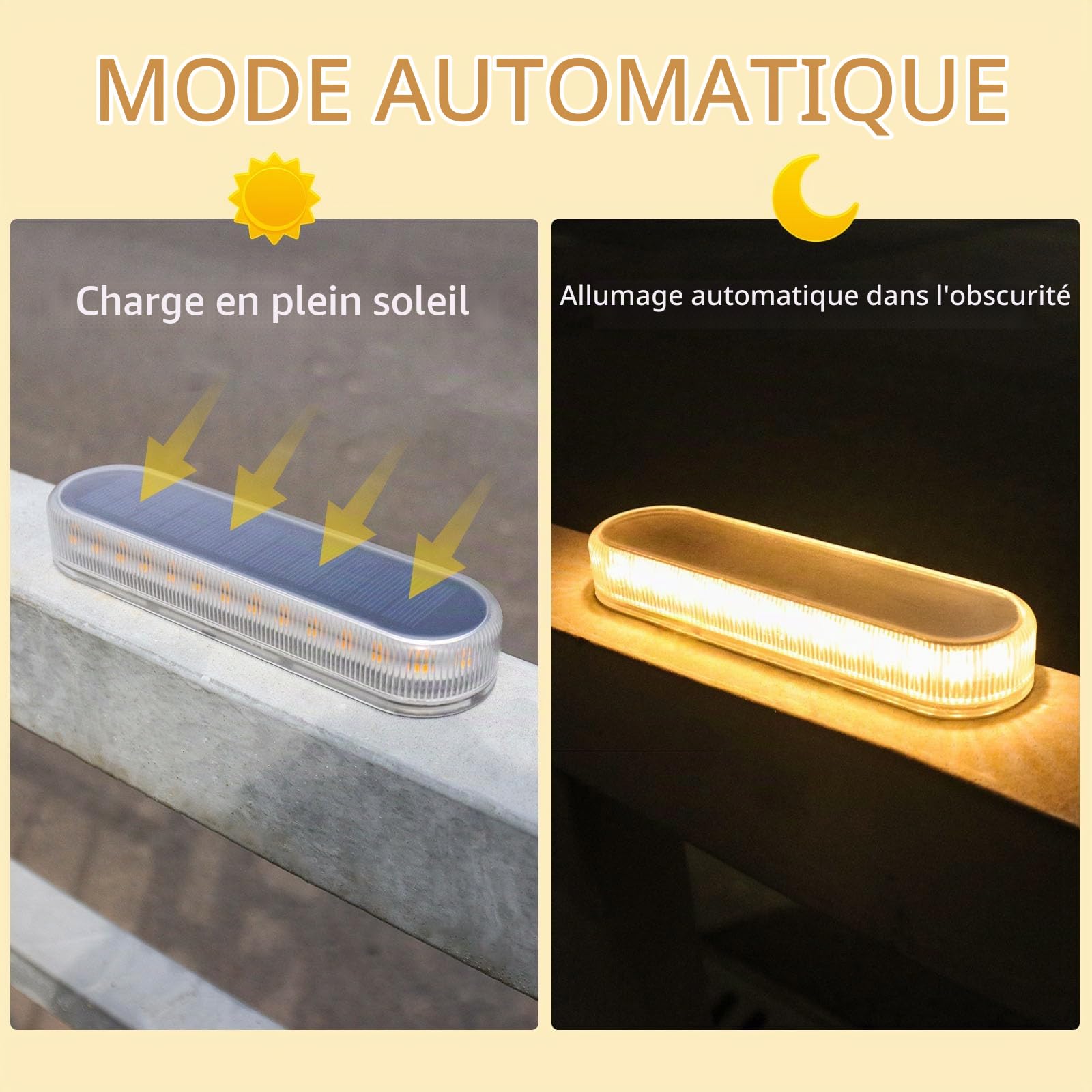 Lacasa Lampe Solaire Extérieur, 4 Pack 30 LEDs Lumière Solaire Jardin IP68 Etanche Lampe Solaire au Sol Auto On/Off Eclairage Solaire pour Jardin Escalier Chemins Allée Patio Pont (Blanc Chaud 2700K)