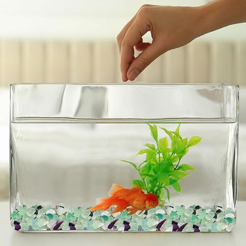 Miniatura 8 de gemshan Grava de acuario de cristal de fluorita de 2 libras, chip de cristal triturado natural a granel de 0.276 in a 0.354 in, piedras de gemas