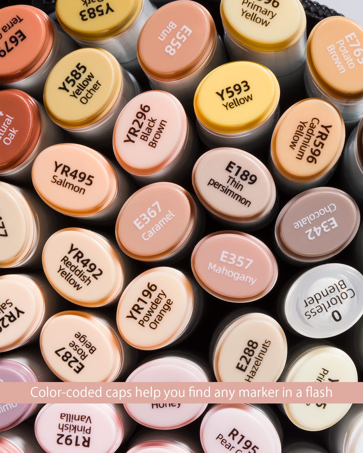 Ohuhu Alcohol Markers Skin Tones Alcoholbased Markers Double Tipped