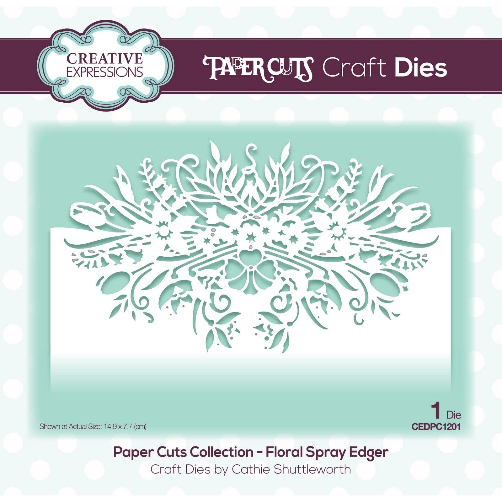 Paper Cuts - Floral Spray - Edger - Craft Die