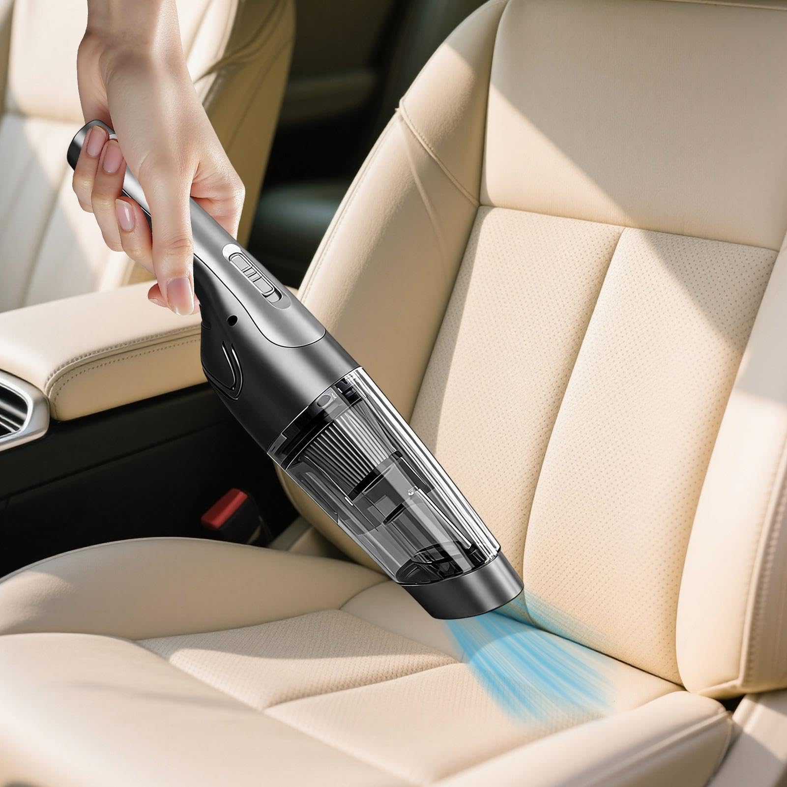 Aspiradora Coche Portátil Inalámbrica Soplador De Mano Ligero Potente | Aspiradora Portátil Para Coche Para Pelo De Mascotas, Hogar, Escaleras, Cama, Muebles, Cocina, Dormitorio, Alfombra,