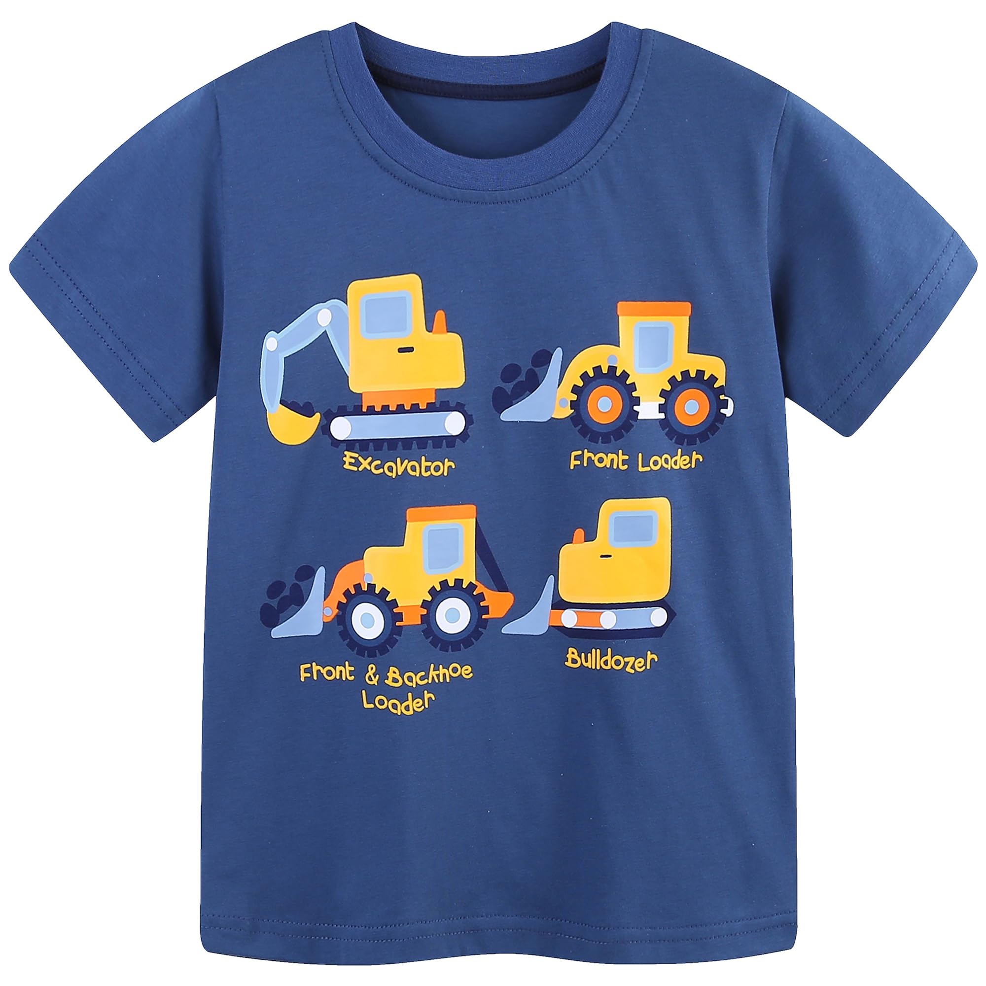 AIWUHE Toddler T Shirts Cotton Summer Tshirts Boys Girls Short Sleeve Tee Tops Casual Graphic Clothes Crew Neck Shirts 2-6Y