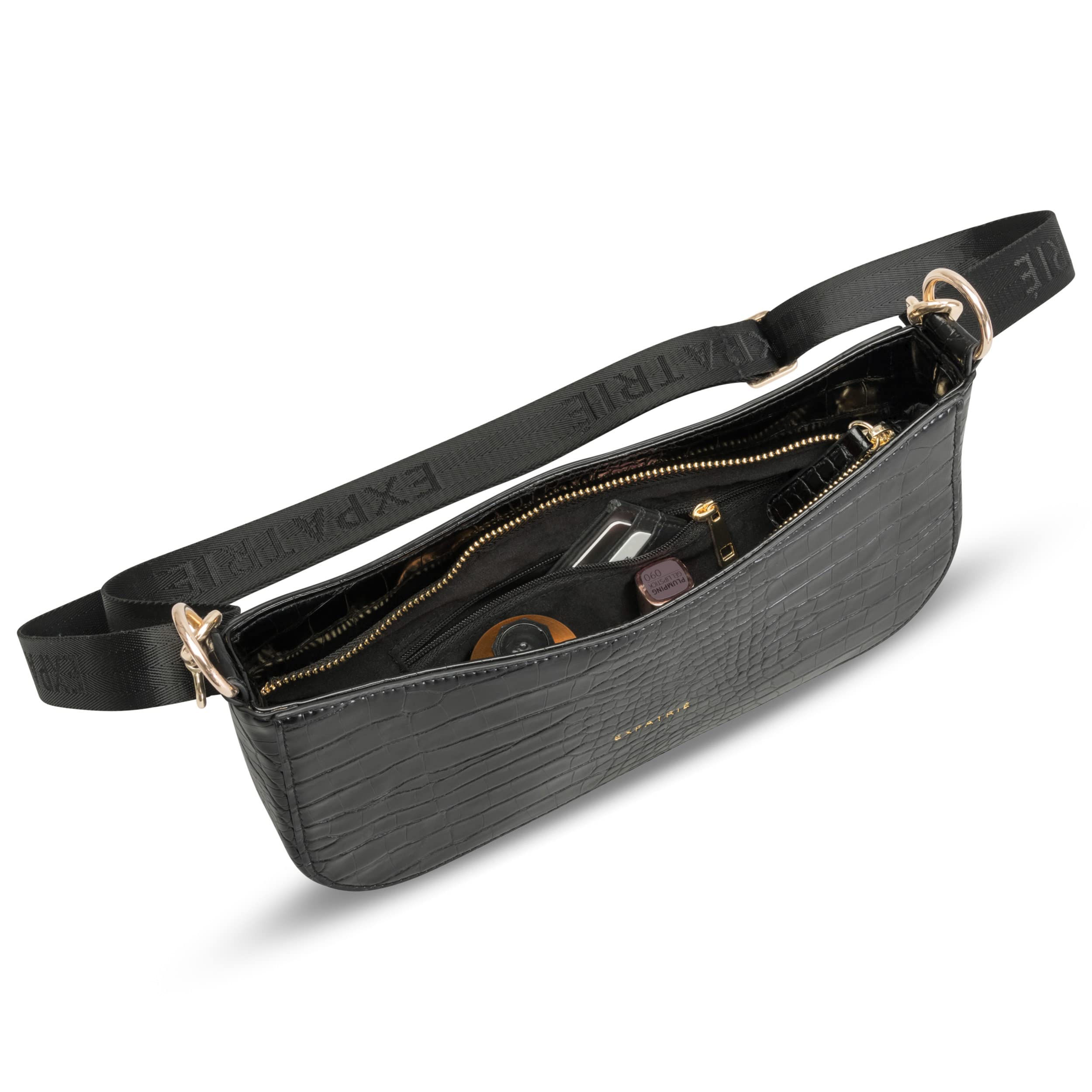 Expatrié Borsa a Tracolla - Féline - Piccola Borsetta da Donna in Pelle Vegana per il Tempo Libero e il Lavoro - Elegante