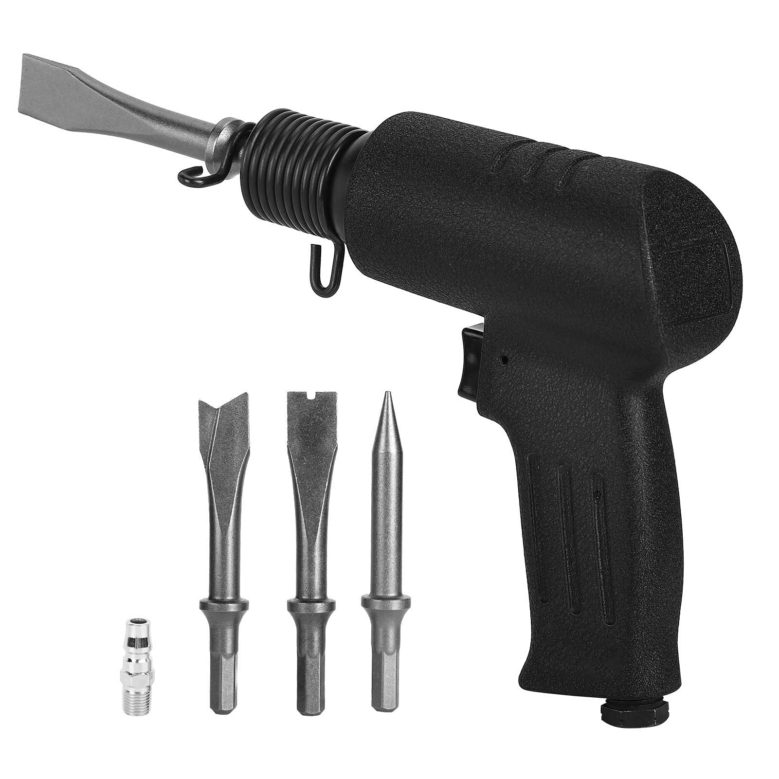 Cocoarm Luftmeißel, Pneumatischer Hammer aus Legiertem Stahl, 4200 BPM mit 4 Meißelköpfen, 67 Mm Hub, Zum Schneiden, Schlitzen, Schaufeln, Wand, Ziegel, Entgraten, Schnitzen (japanischer Stil)