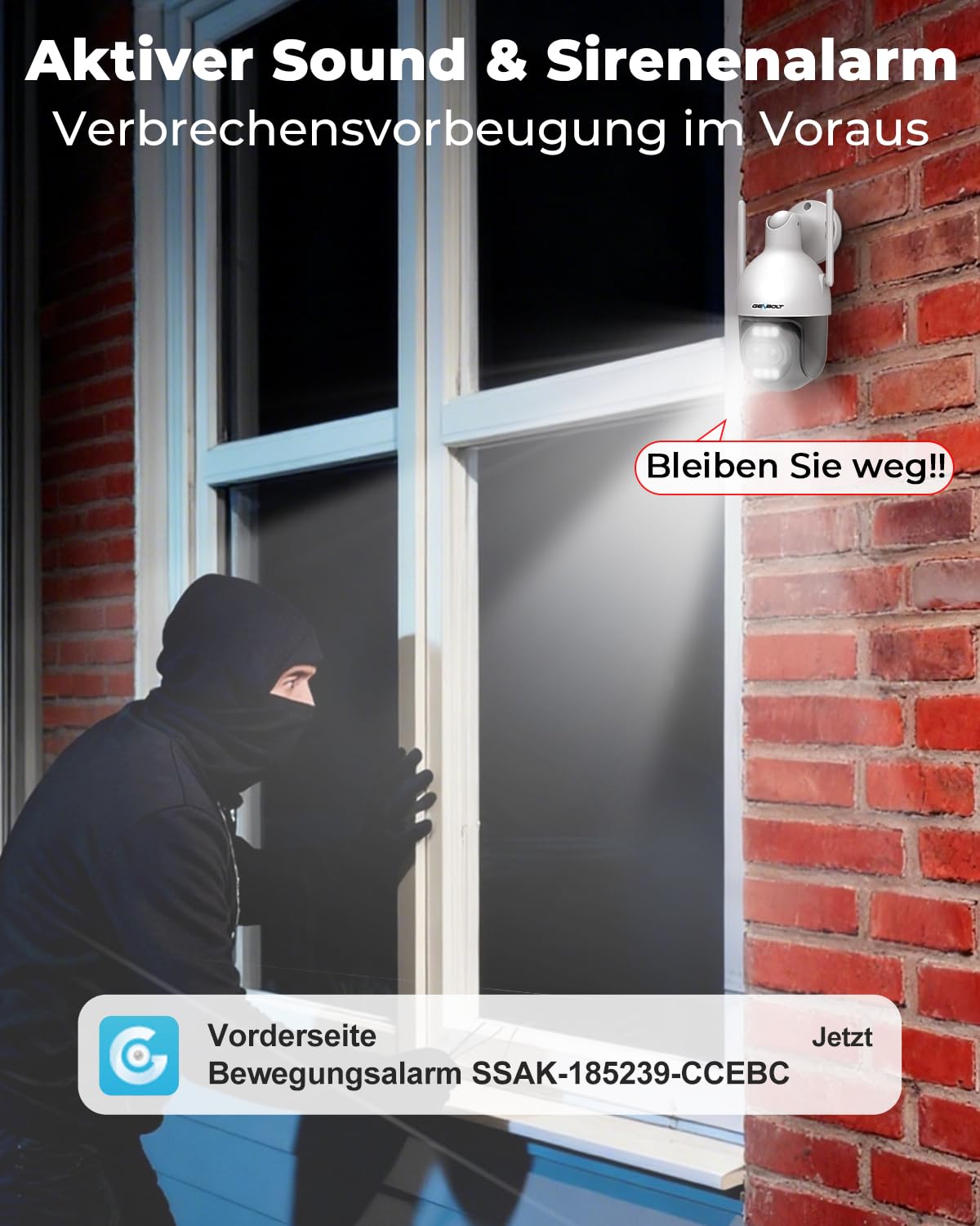 GENBOLT 4K PTZ WiFi Überwachungskamera Aussen mit PoE,8MP Dual Objektiv CCTV Kamera für IP-Heimüberwachung mit 10X Hybrid-Zoom,Automatischer Personen-/Fahrzeugerkennung(2,4&5GHz)