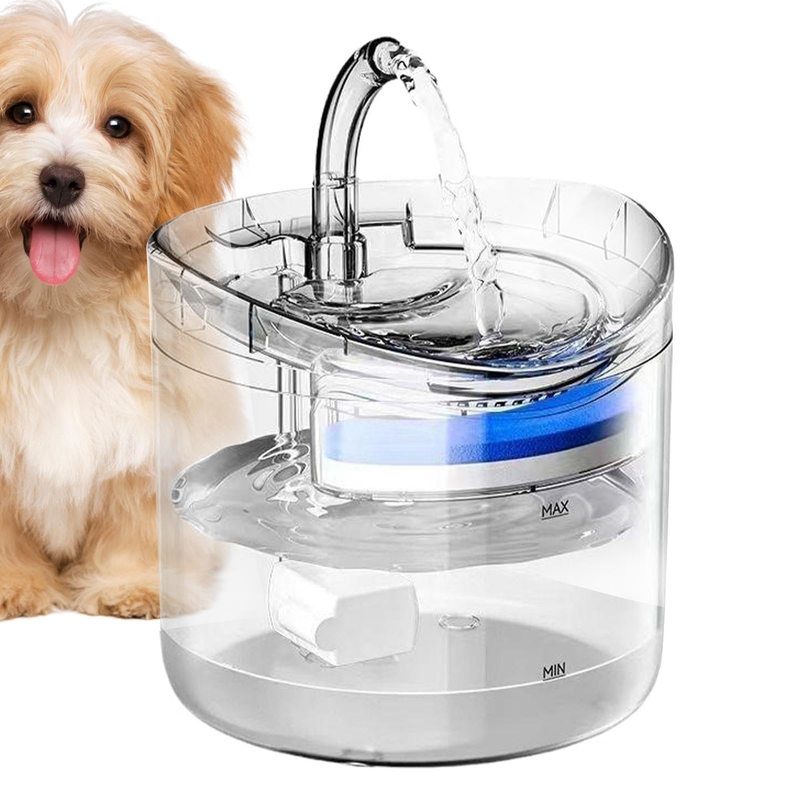 Cat Fountains for Drinking | 2L Quiet Automatic Water Dispenser Bowl | USB Plug-in Cat Water Dispenser,for Indoor Home Kitchen Living Room Apartment Play Area