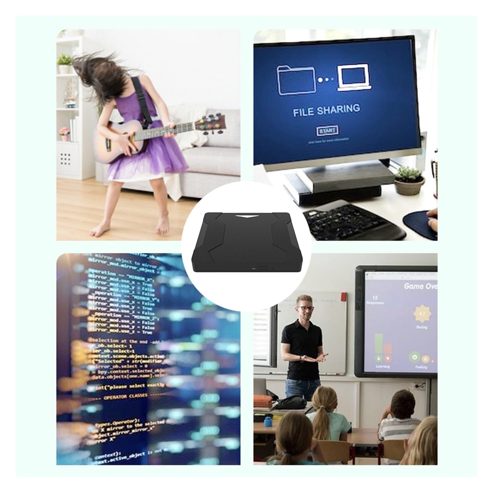 Lettore Dvd Lettore CD Dvd USB3.0 TF SD CD Driver di Scrittura Dvd Masterizzatore Dvd Rom Gratuito Plug And Play unità Ottica Esterna for Computer Portatile