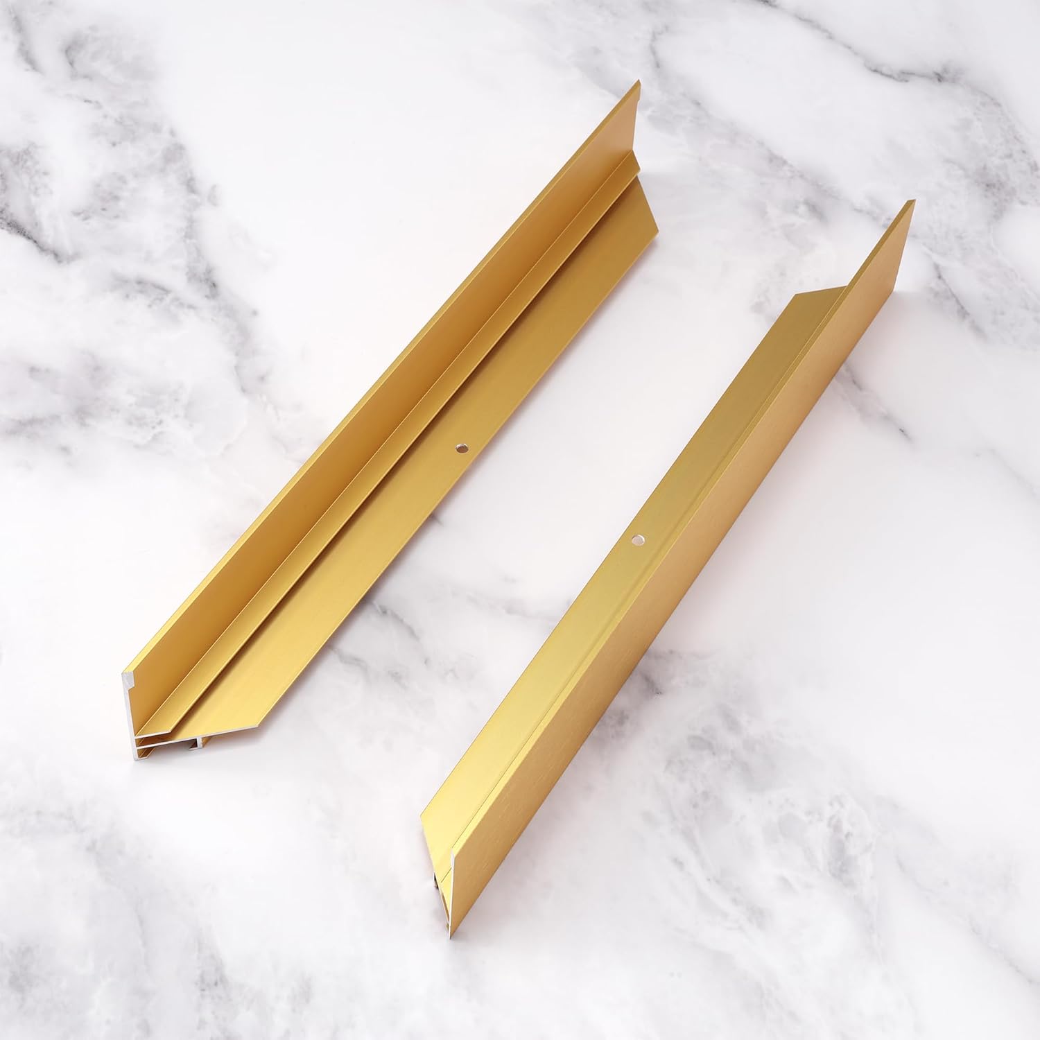 Creative Mark Illusions Metal Floating Frame Kit Pairs for Canvas - Gold, Two 12" Sides - Metal Frame Kit for 1-5/8 inch Deep Canvases - For Gallery Wall, Art Panels, Modern Décor