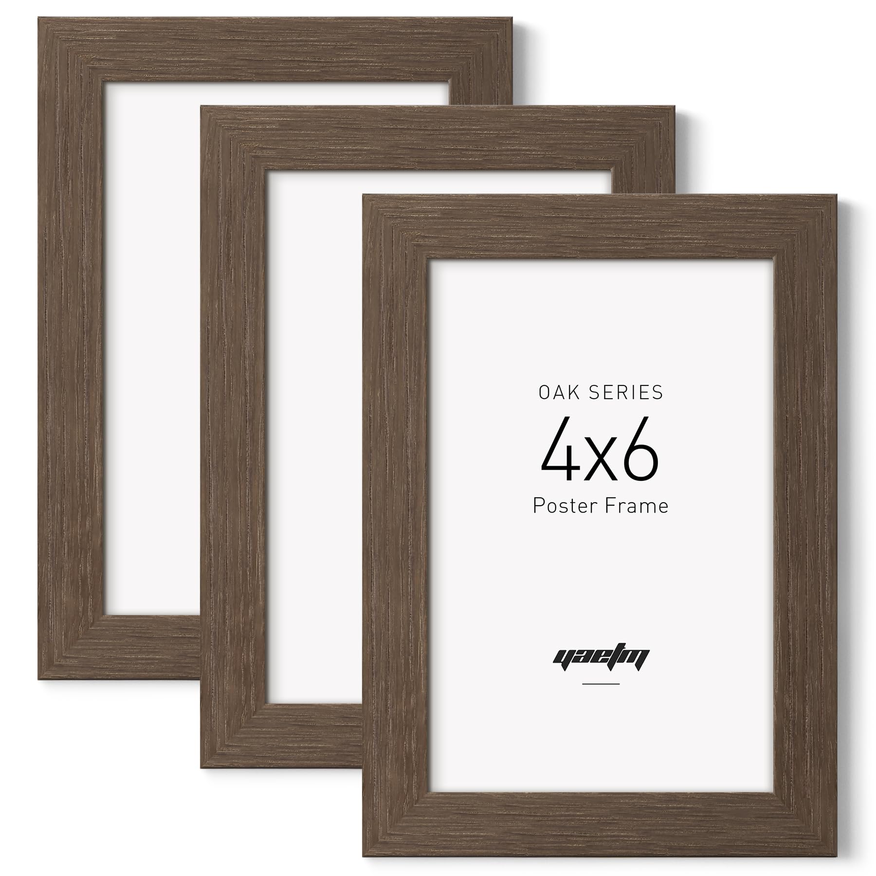 Amazon.com - Yaetm 4x6 Picture Frame with Tempered Glass - Brown