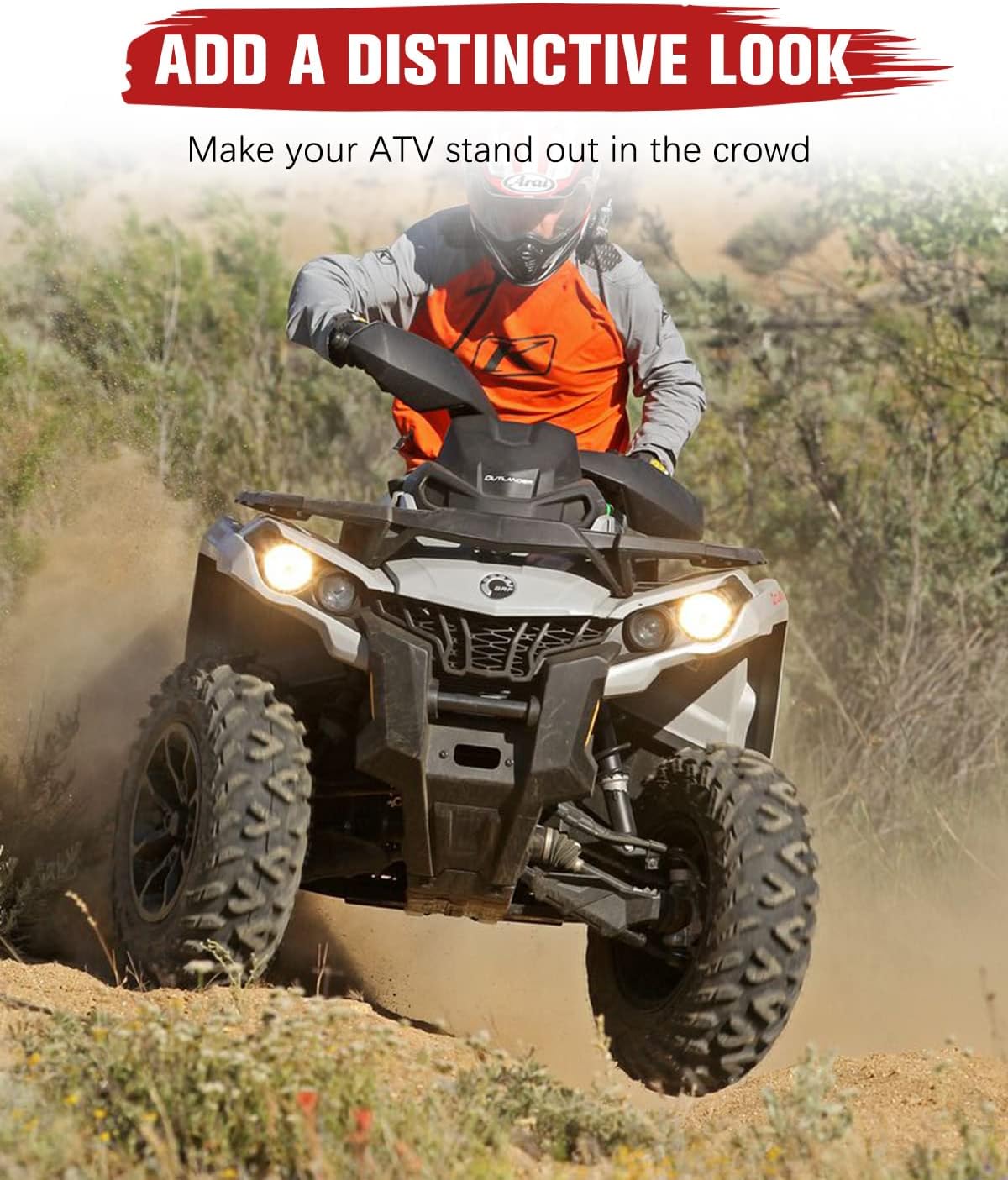 A & UTV PRO Handguards Handle Bar Protector for Can Am Outlander MAX Renegade 450 500 570 650 800 1000 2006-2022, Hand Guards Air Wind Deflector Kit Accessories, Replace OEM #709400822, Plastic