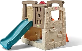 Woodland Climber II Kids Playset, Ages 2 –6 Years Old, Toddler Slide and Climbing Wall, Outdoor Playground for Backyard, Sturdy Plastic Frame, Easy Set Up