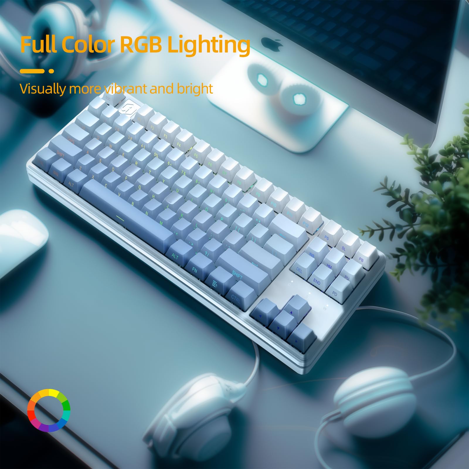 IROK NA87PRO Magnetic Gaming Keyboard - 87 Key RGB Mechanical Keyboard With Rapid Trigger - White