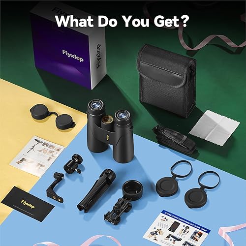 Miniatura 6 de 12x42 Binoculars for Adults with Universal Phone Adapter and Tripod - High Powered Lightweight Waterproof Low Night Vision BAK4 Prism HD Binoculars