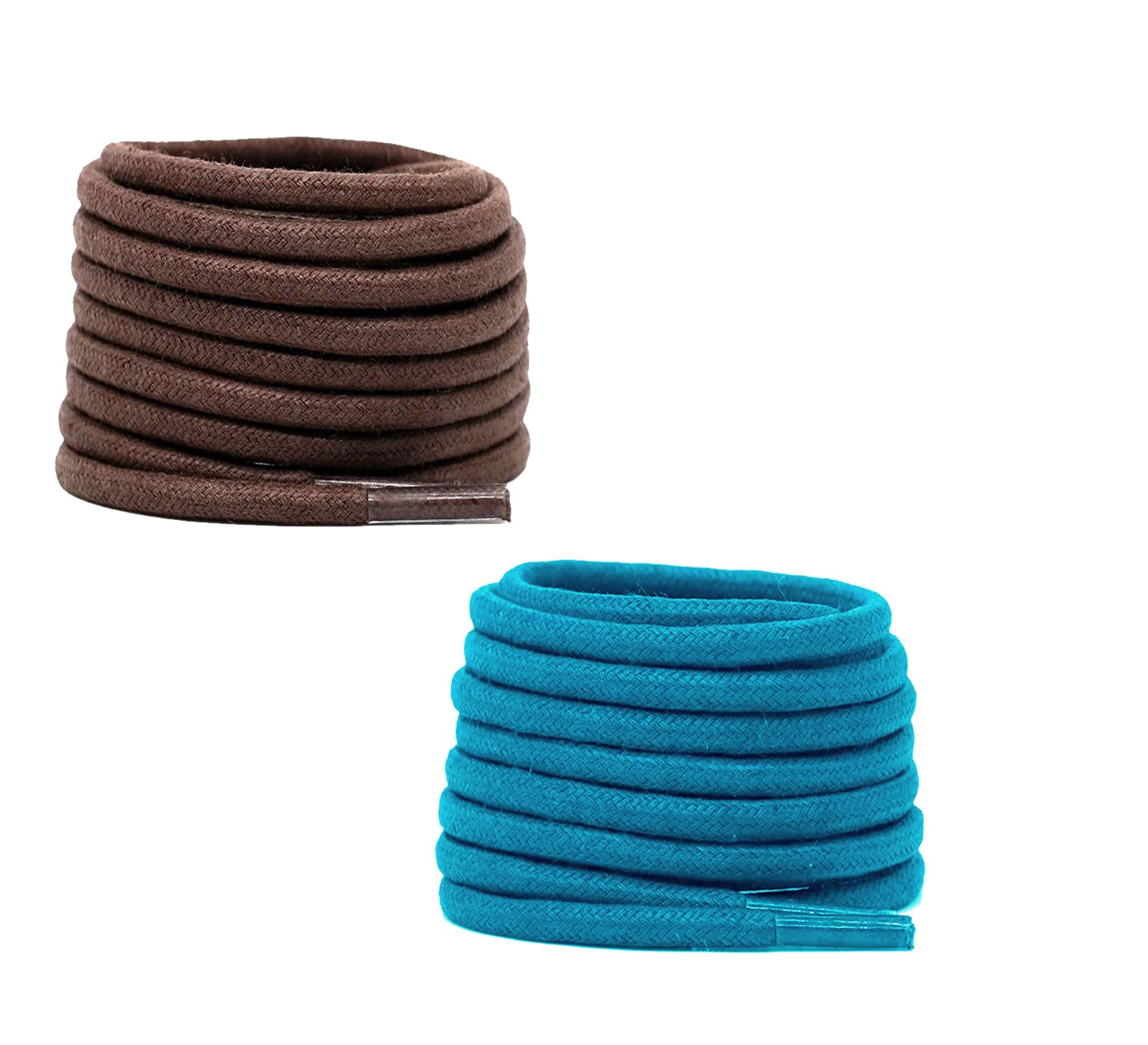 bilAnca 2 PAIRS Round Shoe laces 48 Inches 3 MM Thick Shoelaces for Athletic Running Sneakers Shoes Boot Strings (BROWN_CYAN) (B0CRHXHHGZ) Amazon Price History, Amazon Price Tracker