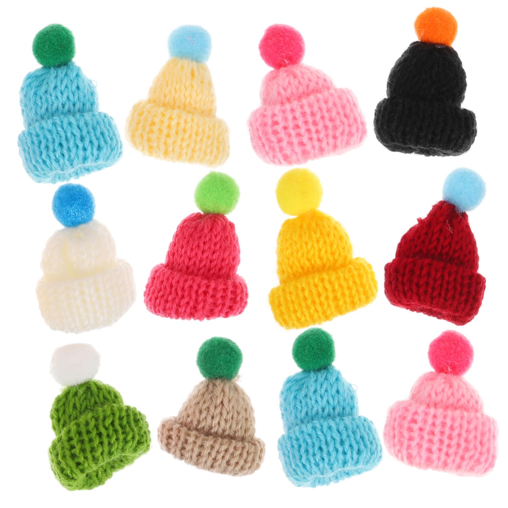 TOYANDONA 550stücke Teiliges Mini Strickmützen Bunte Handwerksdekorationen Für Junge Mädchen Und Puppen Für Bastelprojekte Und Kreative Ideen