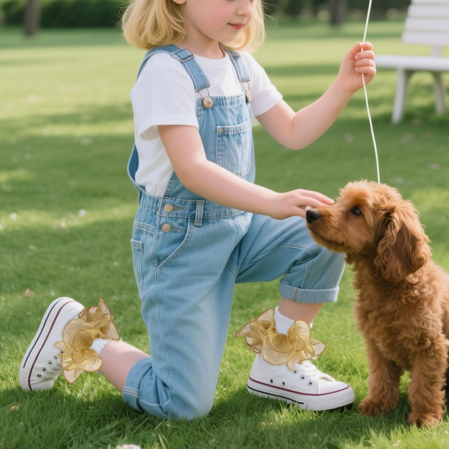 1 Pair Girls Ruffle Socks Toddler Girl Gold Silver Glitter Double Lace Frilly Dress Socks Turn Cuff Pageant Sock Kids - Image 3