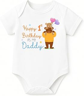 Lillypupp Cotton Body Suit For New Born Baby Boy Girl Made To Express Love For Fathers/Daddies. Half Sleeves Romper Bodysu... Price In India