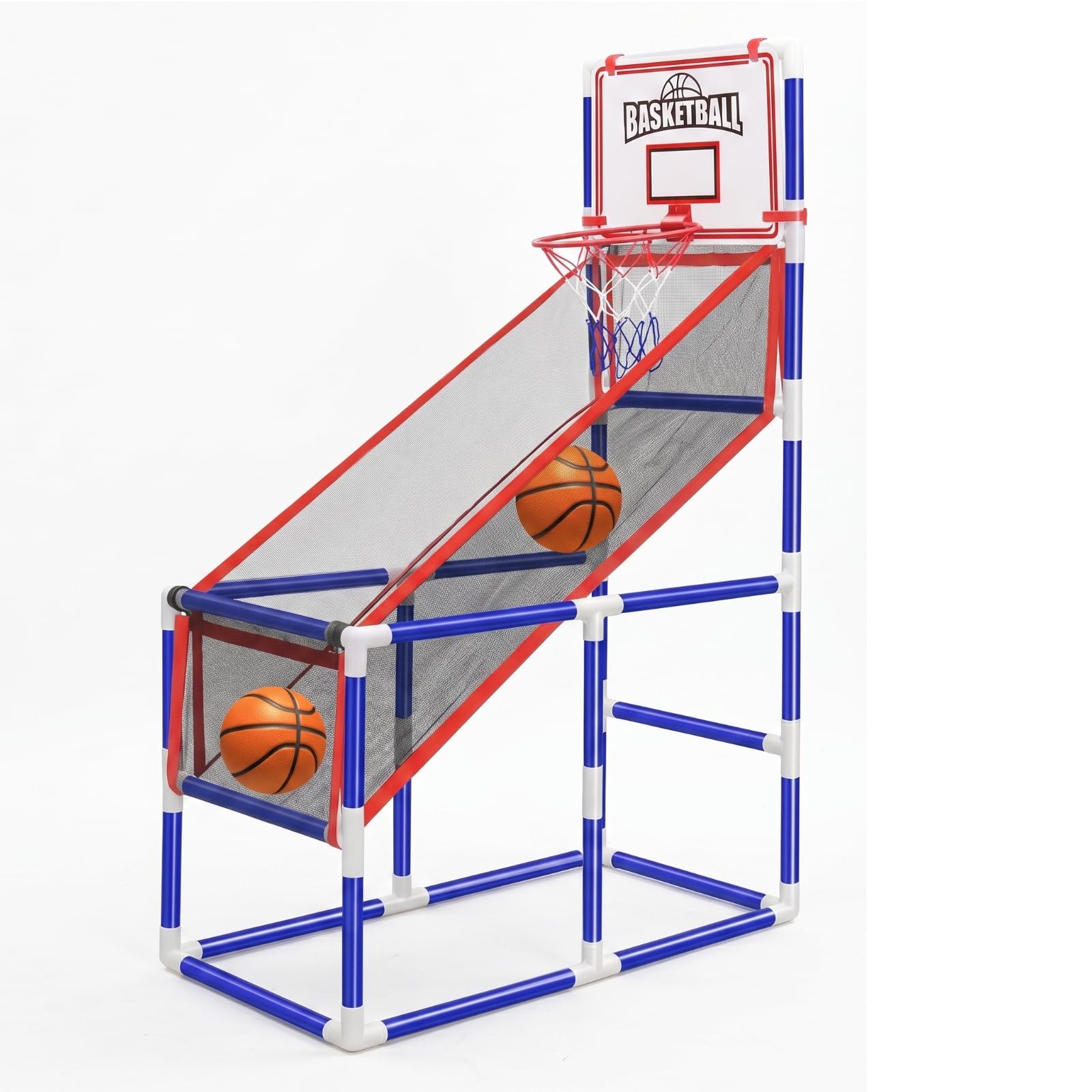 Milageto Canasta volución Balón Diversión Familiar Máquina Baloncesto Infantil Tamaño Gran Canasta para Niñas y Niños
