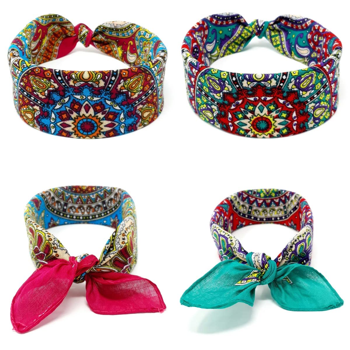 Hav-A-Hank Yellow Paisley Bandanna, 22x22, Made in USA